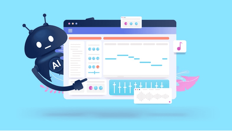 A selection of top AI music generator tools available in 2025.
