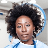Headshot of African American female doctor.