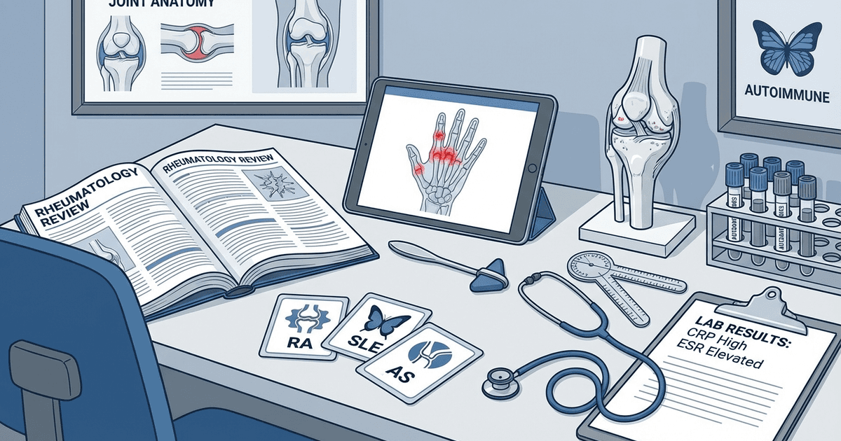 Cover: How to Study Rheumatology for USMLE Step 2 CK 2026: High-Yield Topics, Clinical Vignette Strategy and Exam Checklist