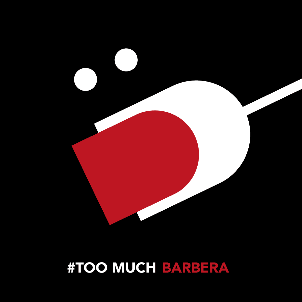 Elements of an illustrated wine glass form a new illustration: vomiting head.