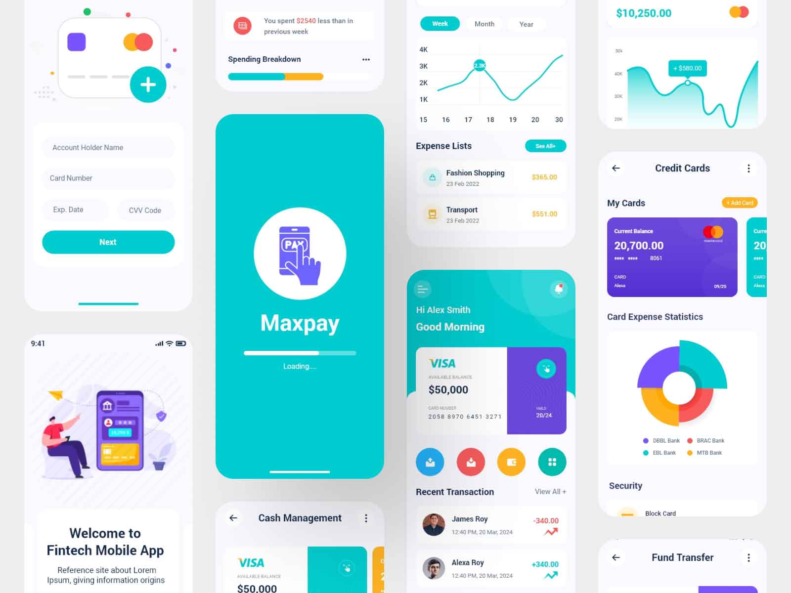 Fintech Mobile app UI/UX Design