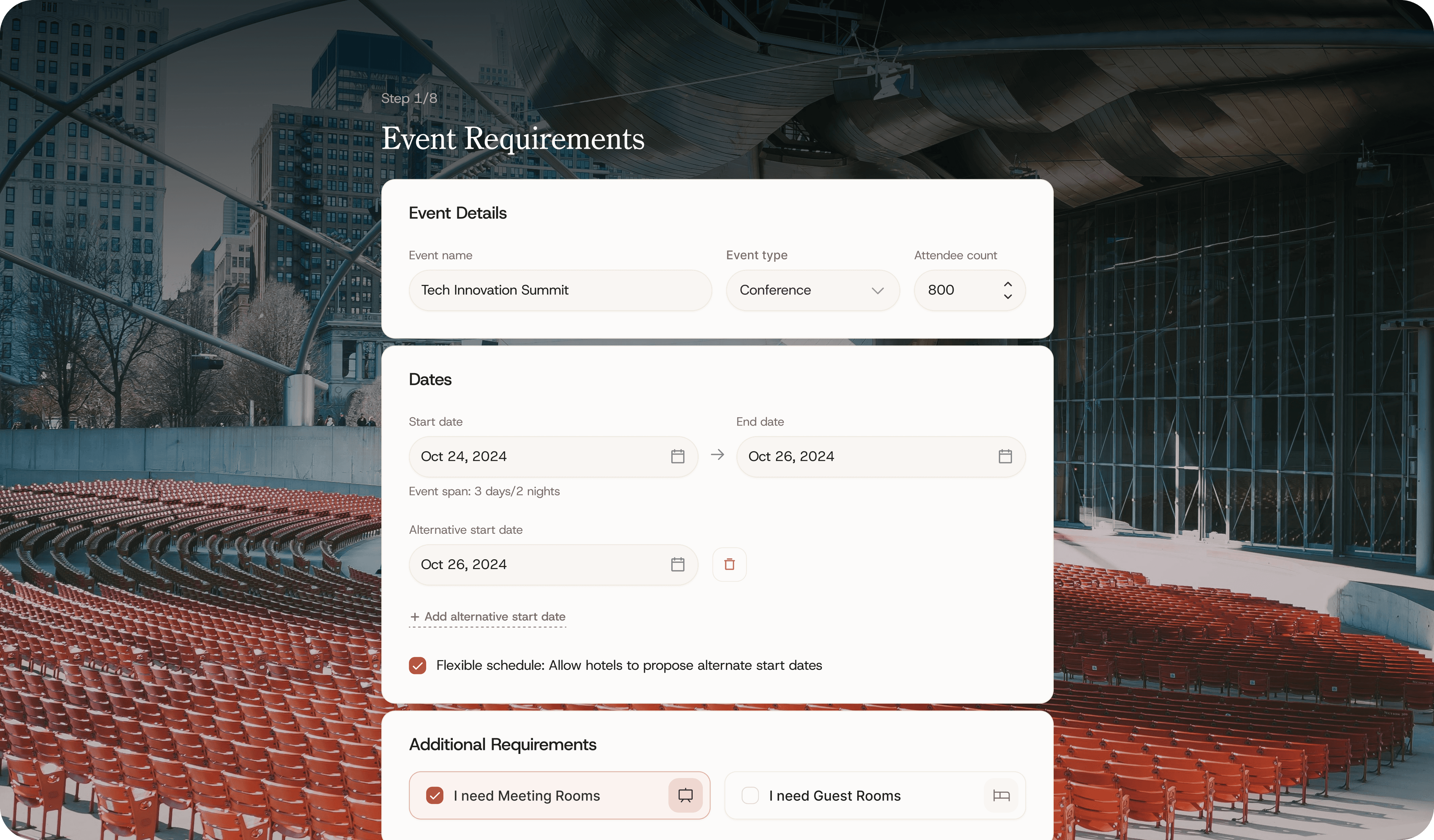 A user interface displaying settings options with various sliders and input fields for adjustments.