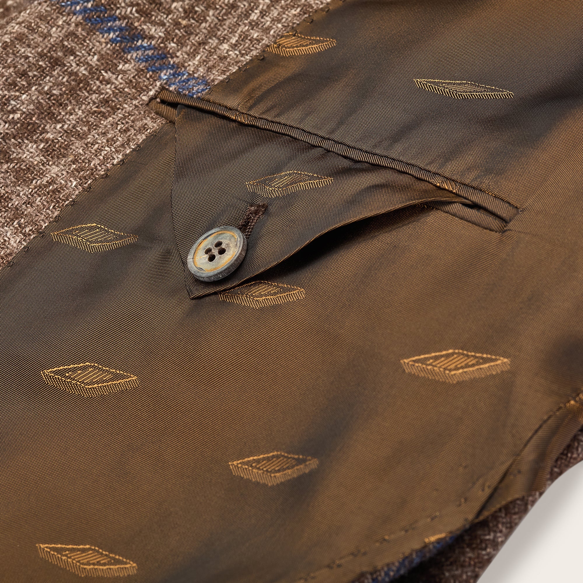 Vincenzo Brown Checked Jacket - Mandelli UK