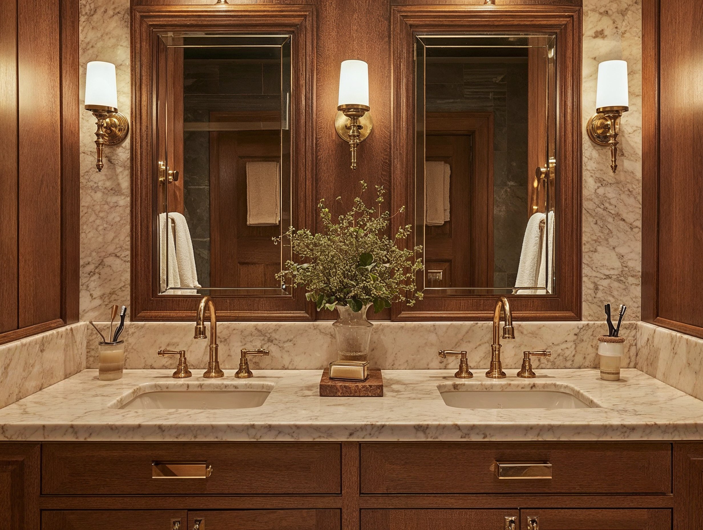A modern NYC style bathroom