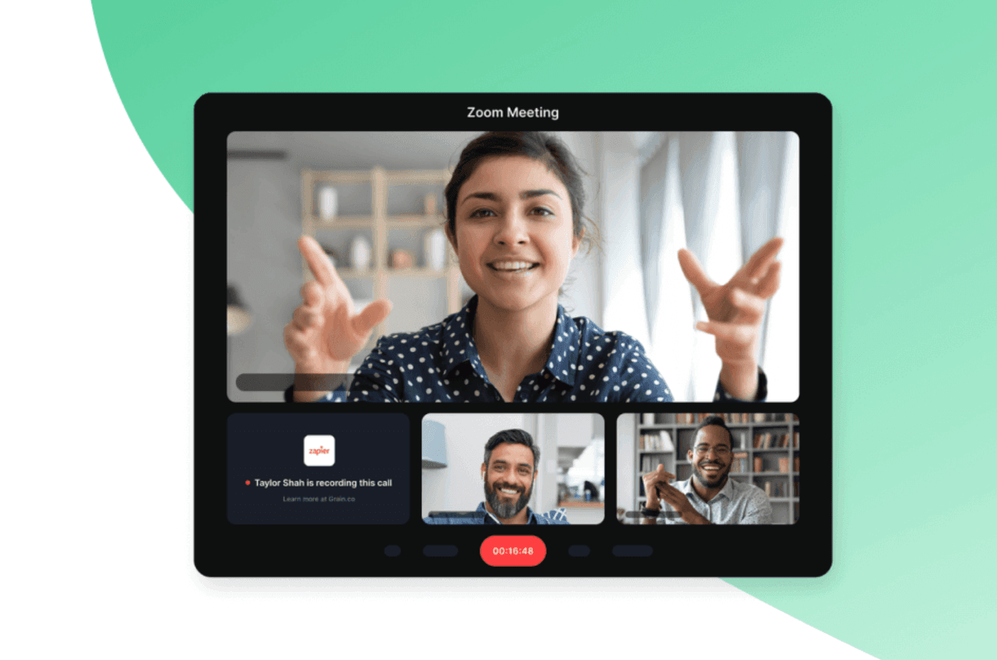 virtual zoom call with a facilitator and two participants