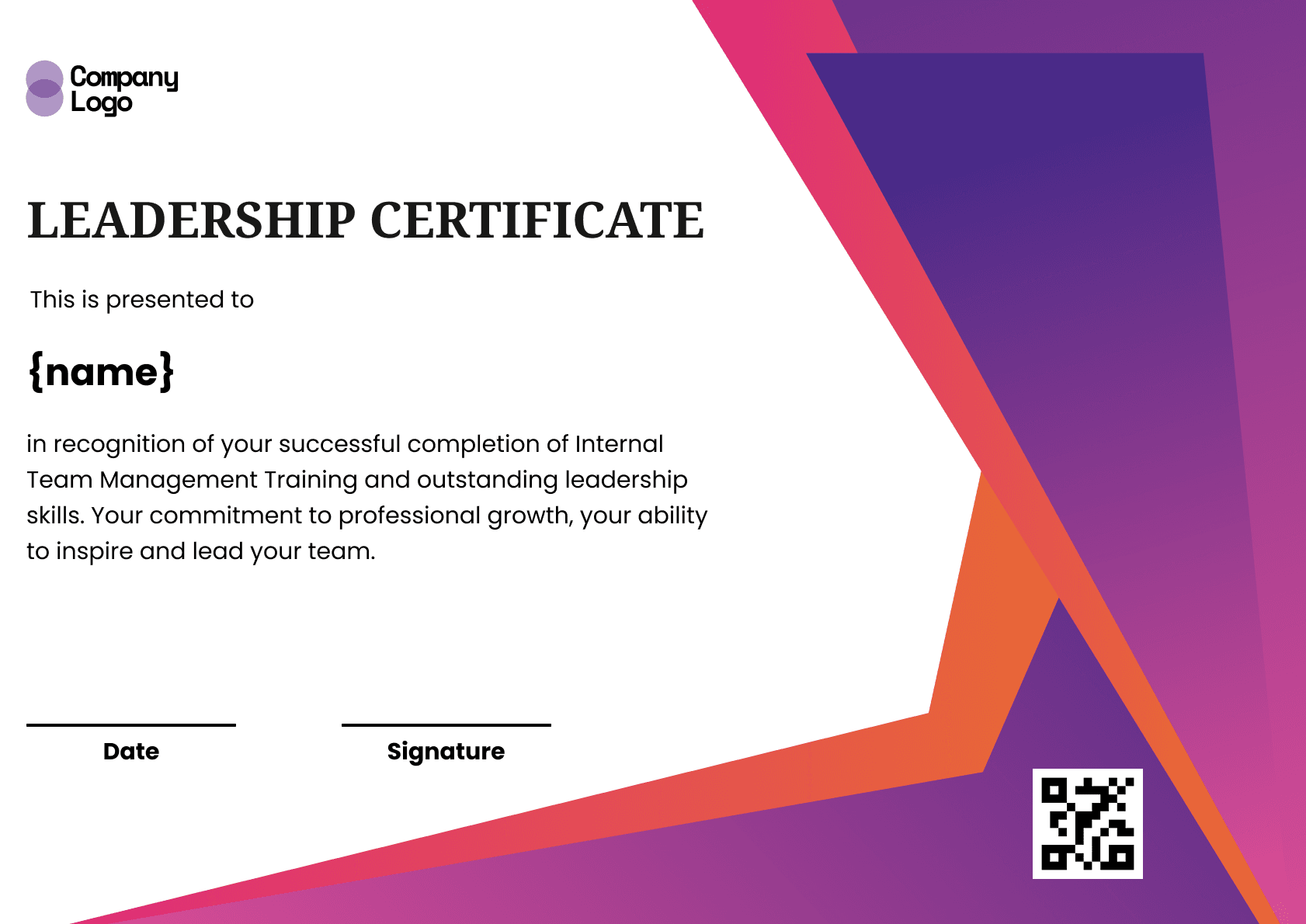 Wauld - Professional and attractive green recognition badge template