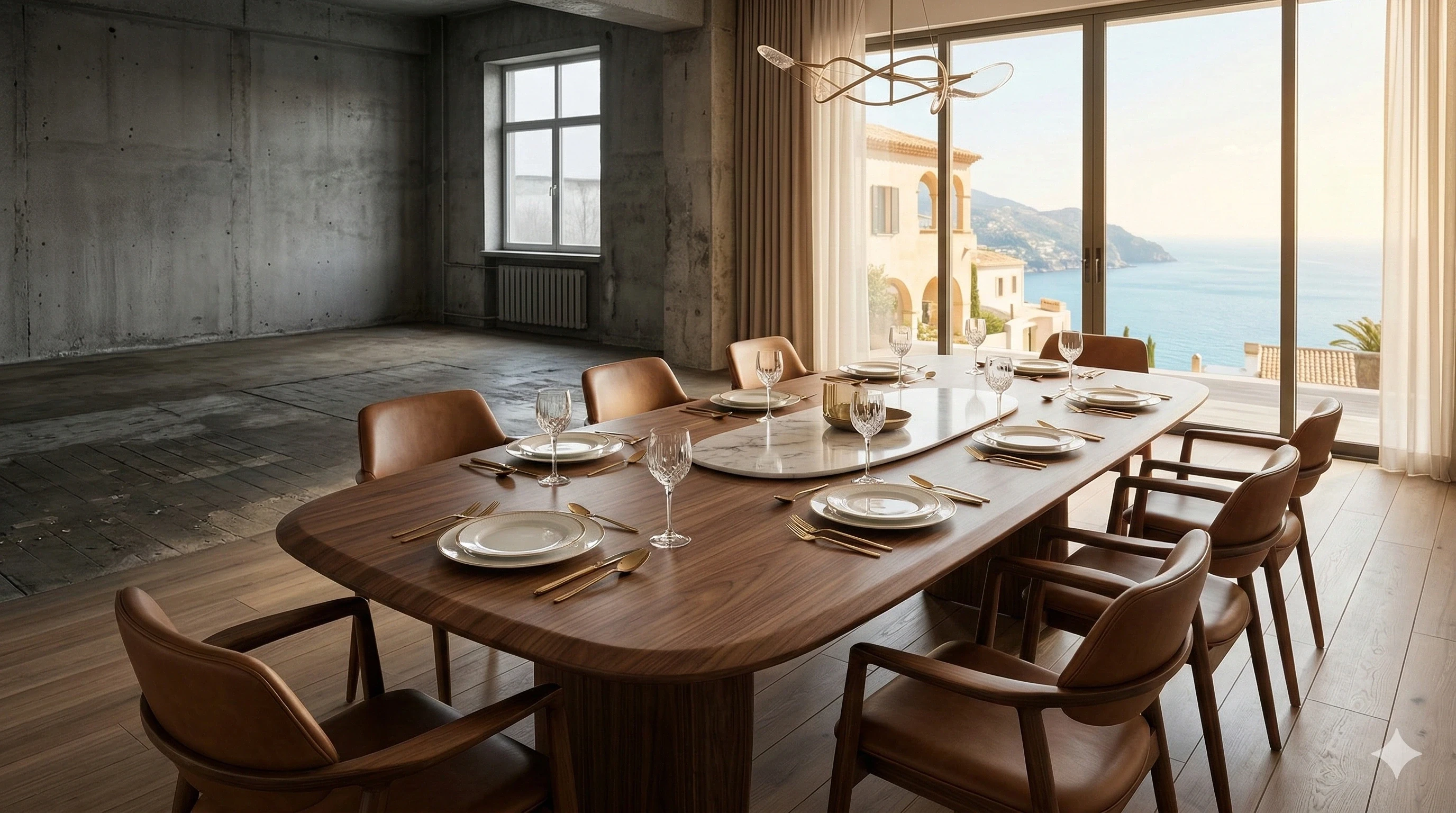 Dining Table Background Generator