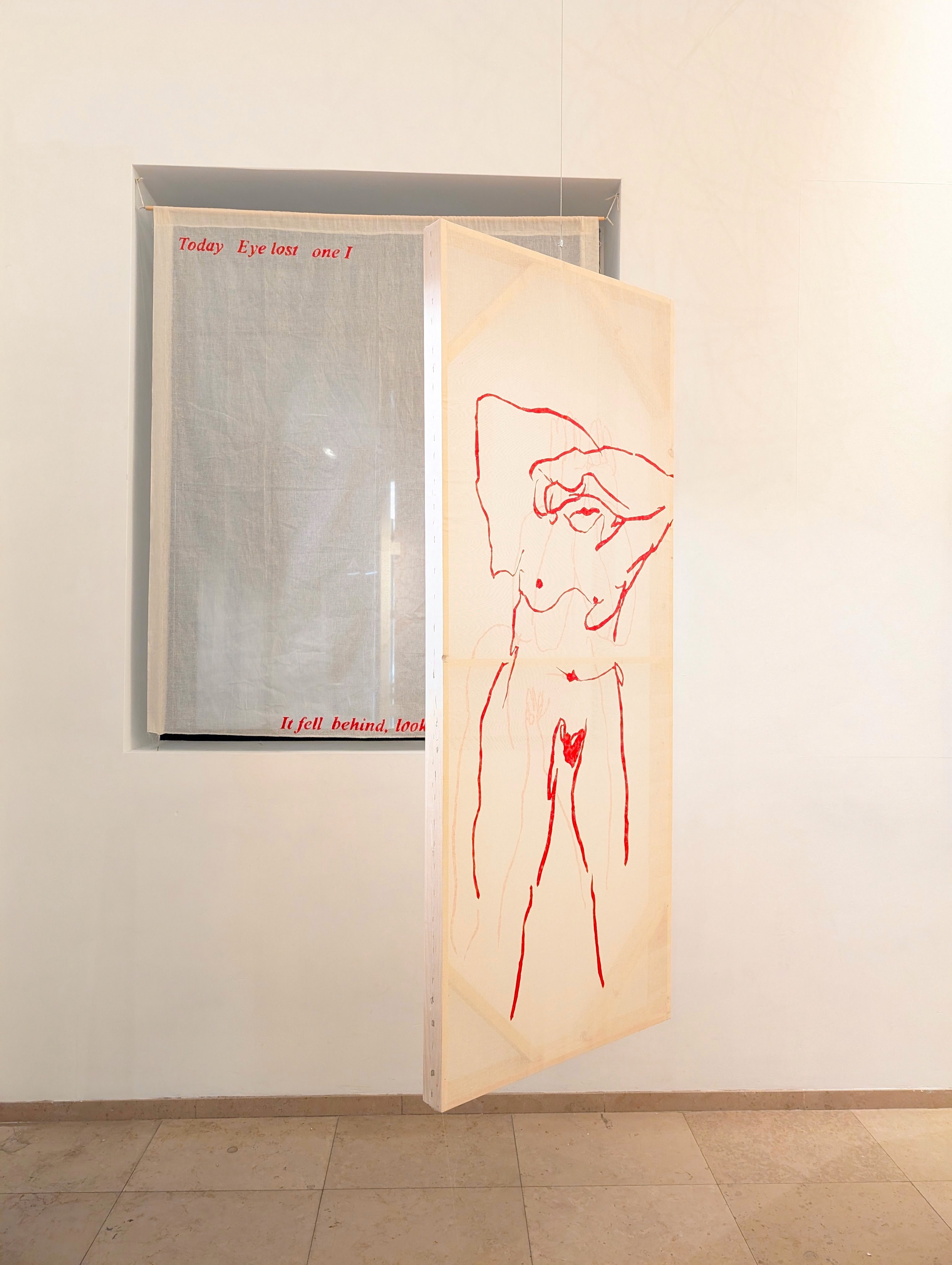 Bellyache III | aquarel op papier | 11cm x 17 cm