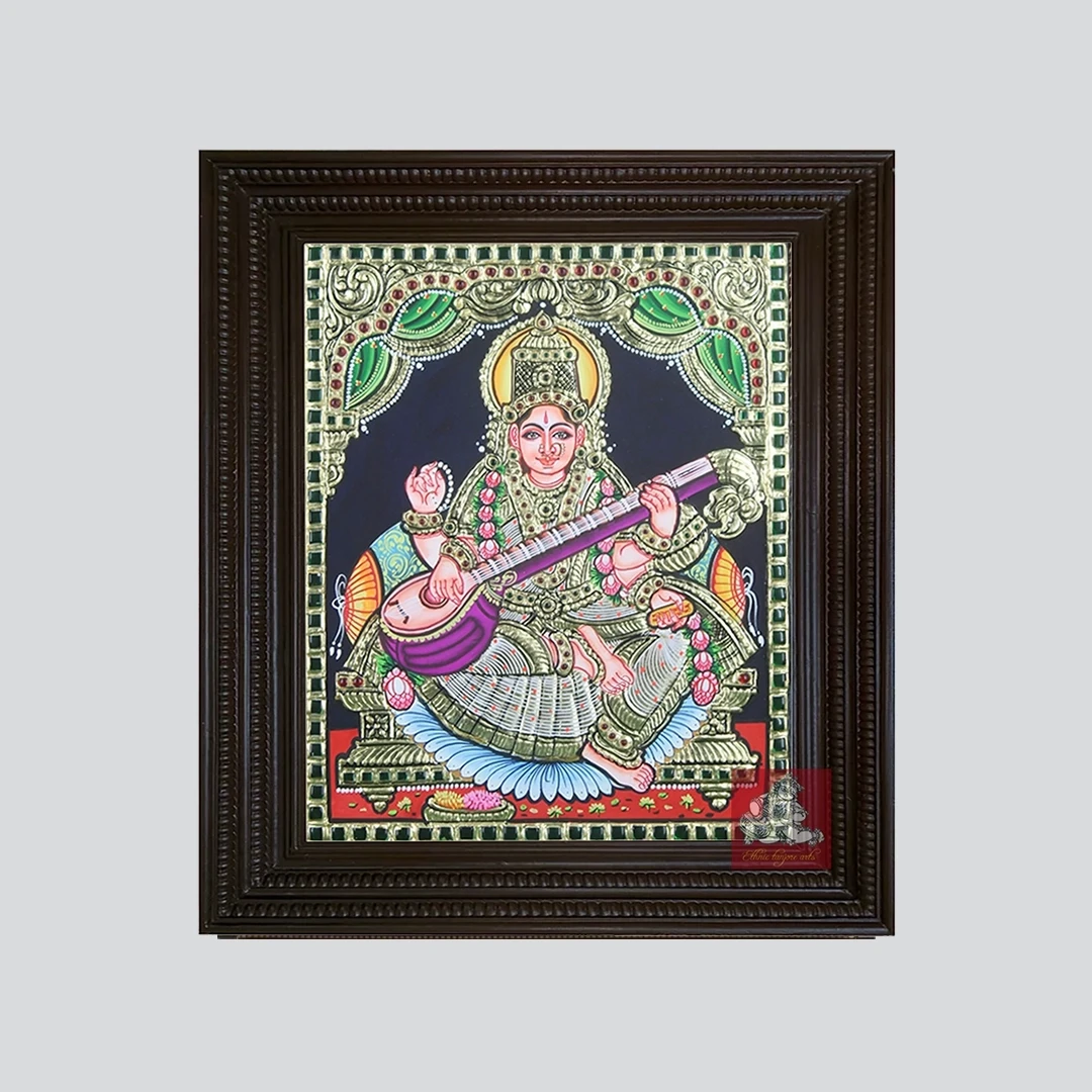 Saraswathi Tanjore paintings
