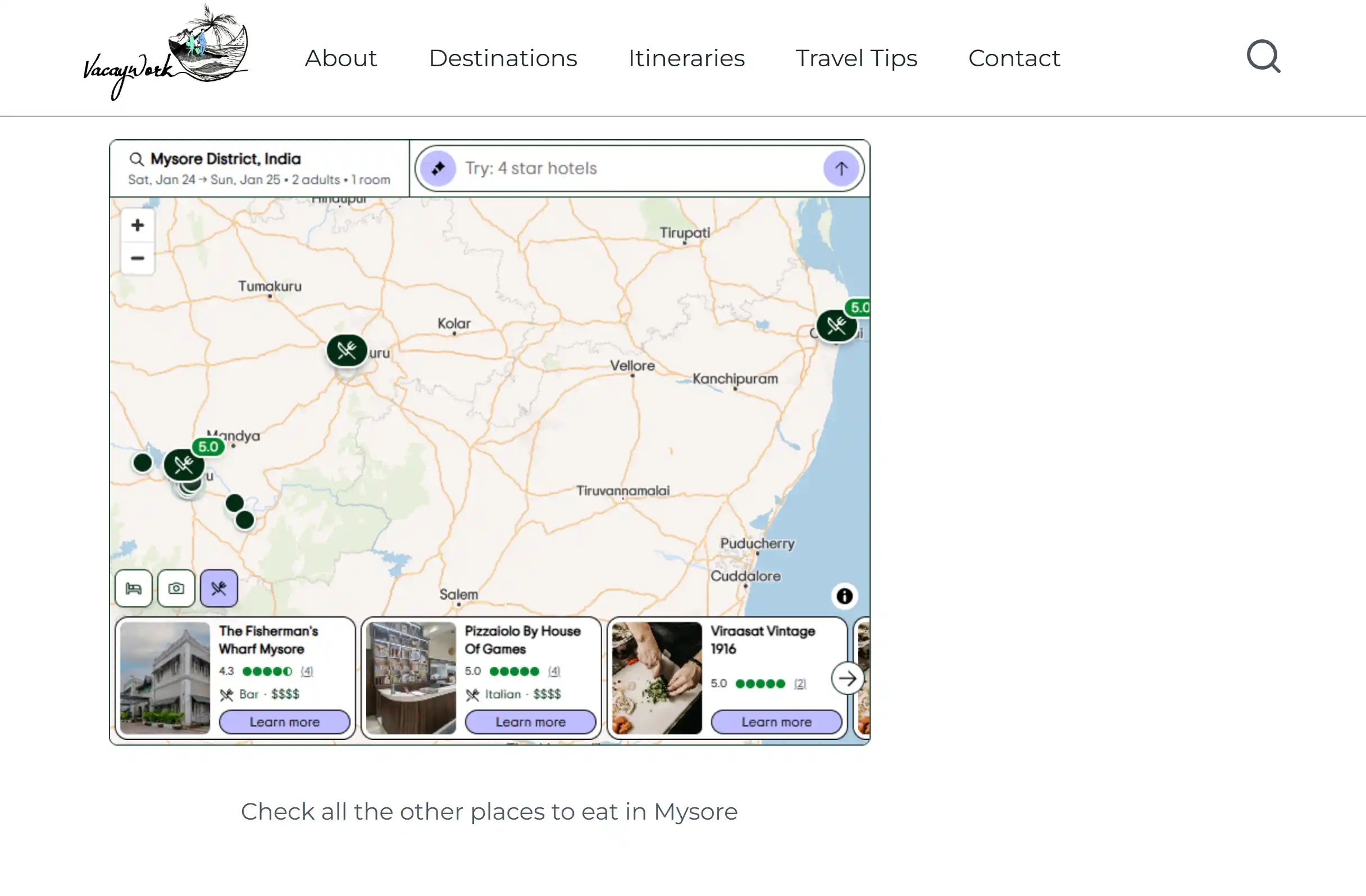 Vacaywork Mapfirst Screenshot