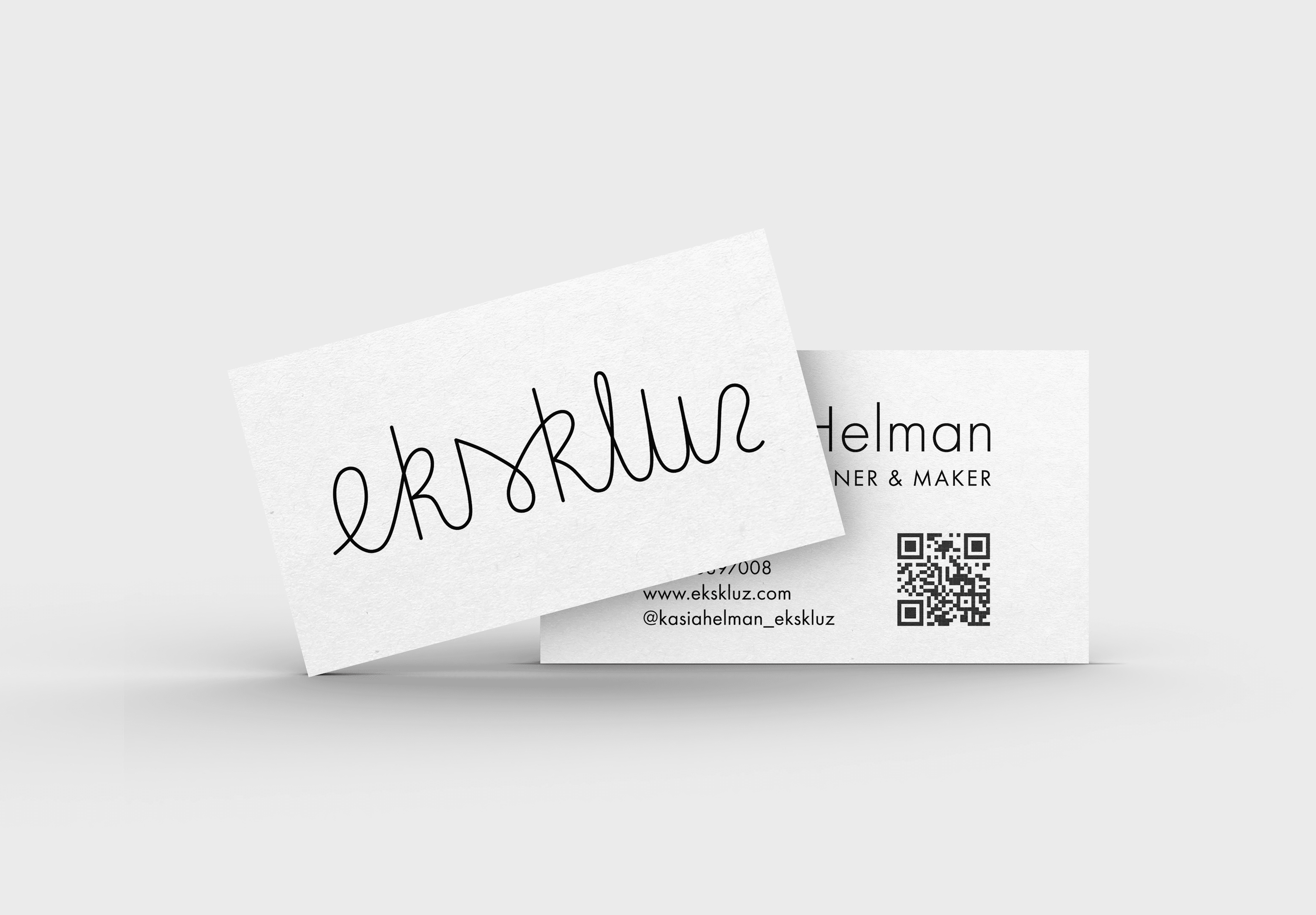 business card mockup for ekskluz