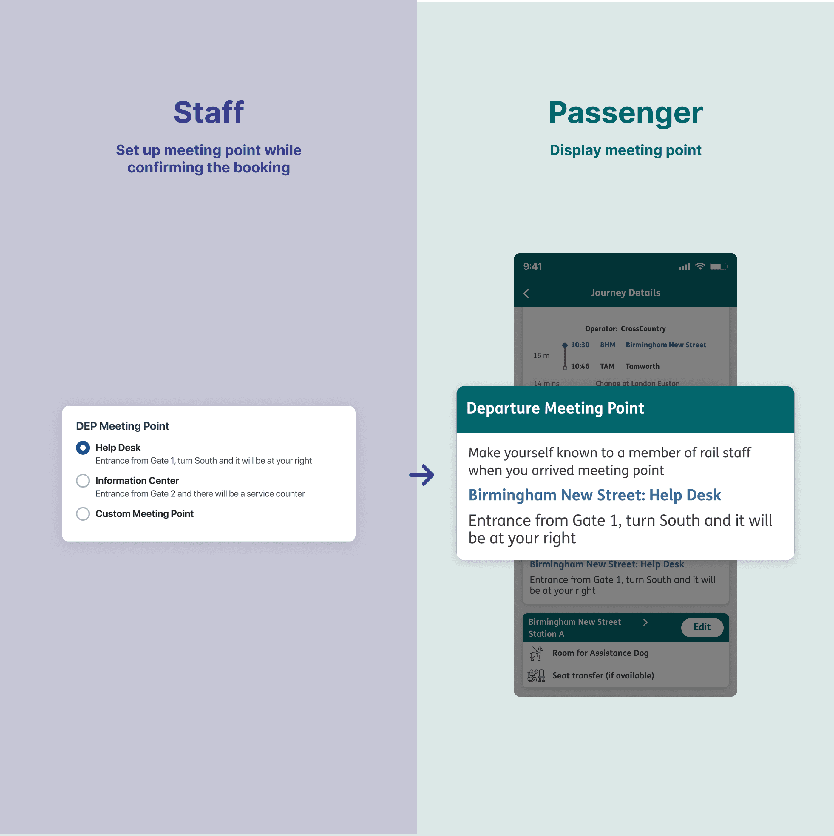 Home page for the staff app