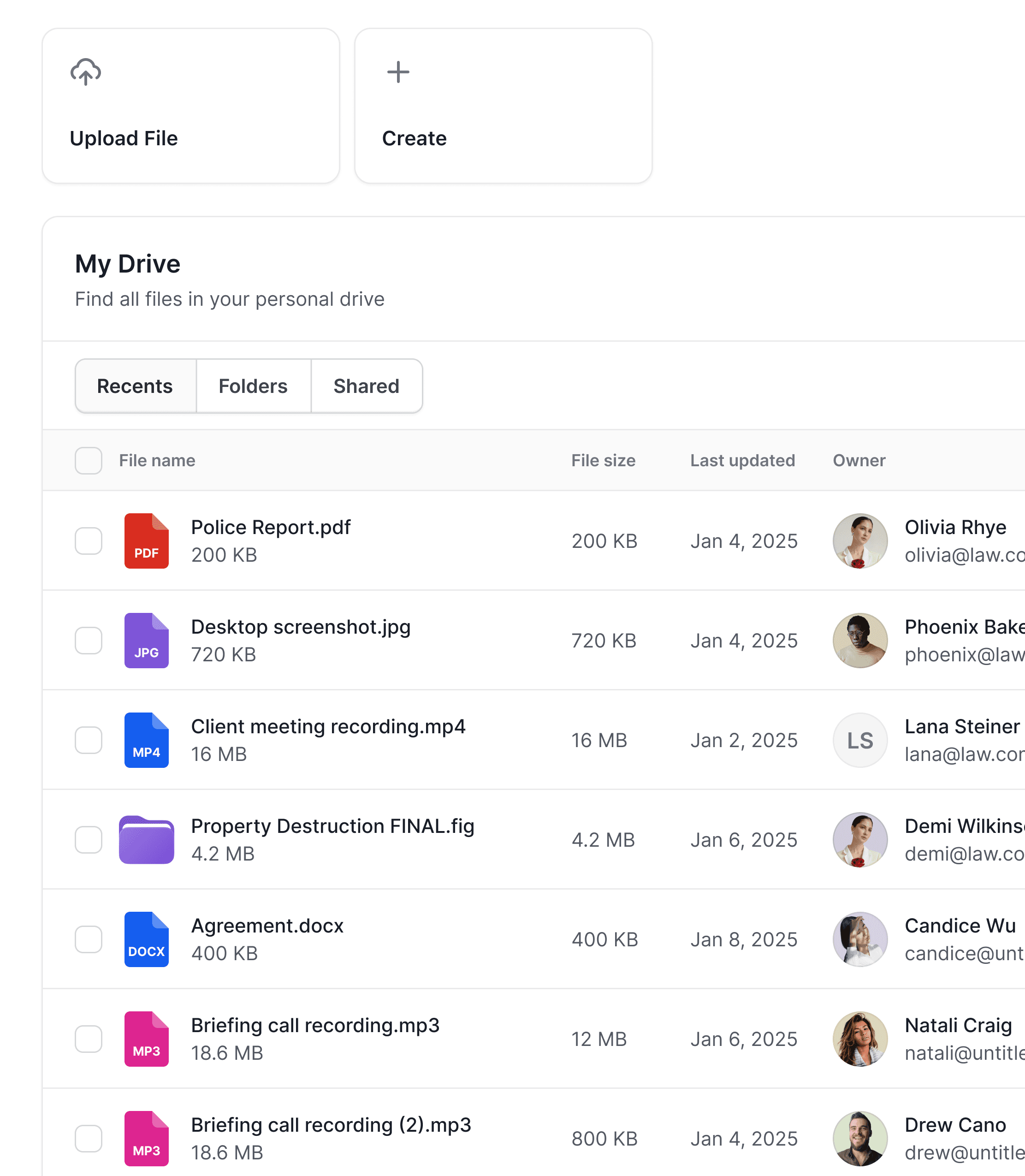 An image of Freelio's budget ui