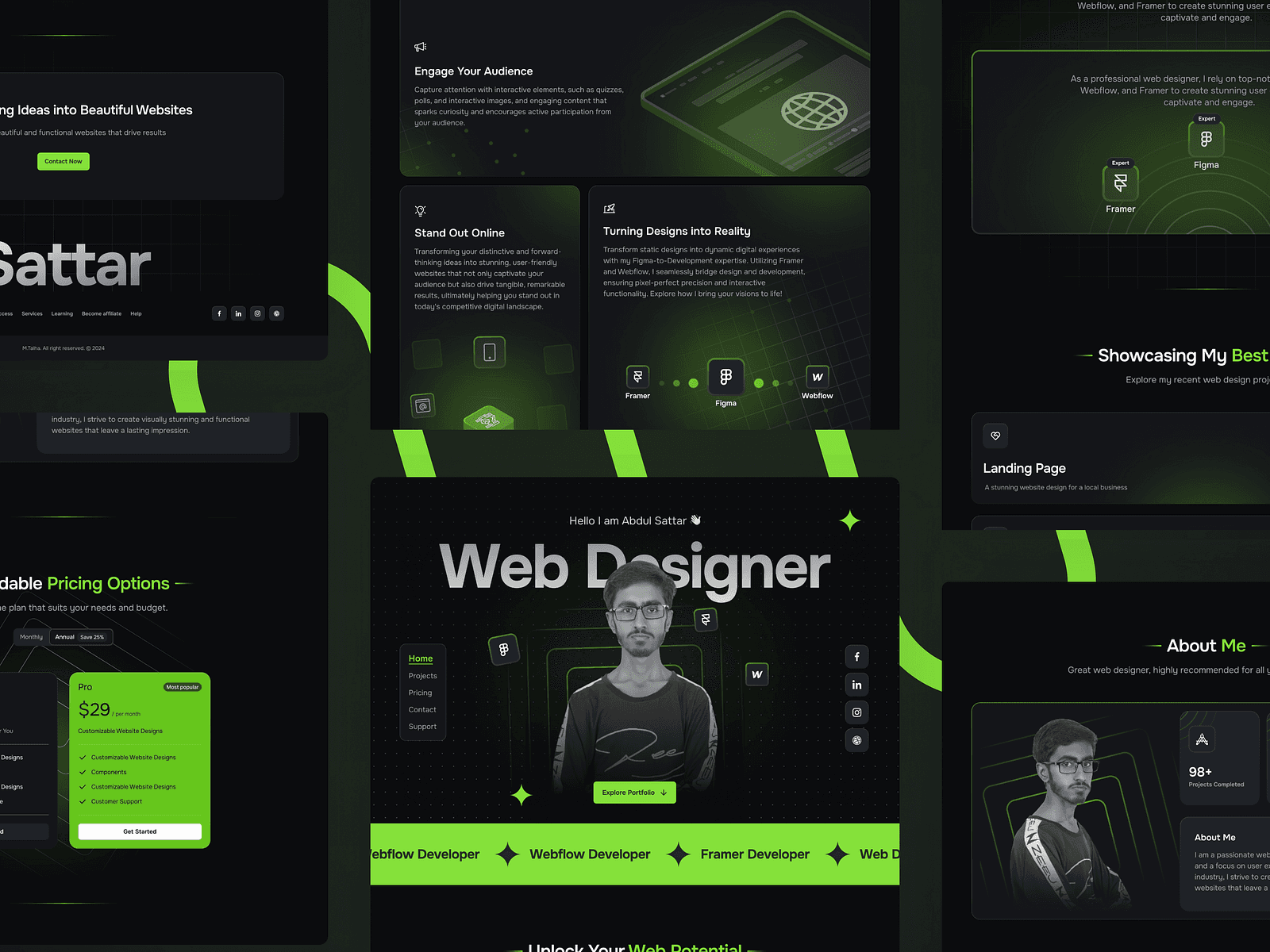 Web Designer Portfolio Website 