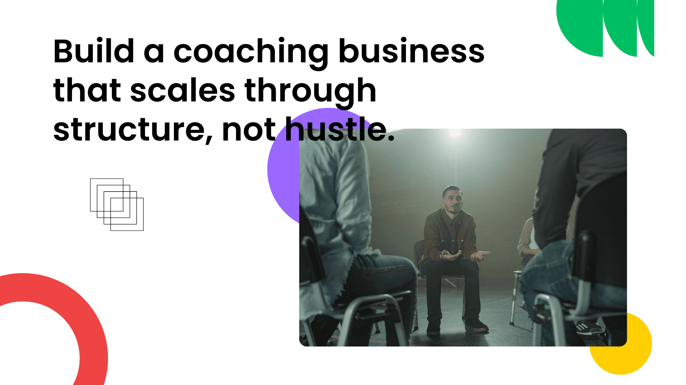 Small group seated in a circle during a workshop discussion with a facilitator in the center.