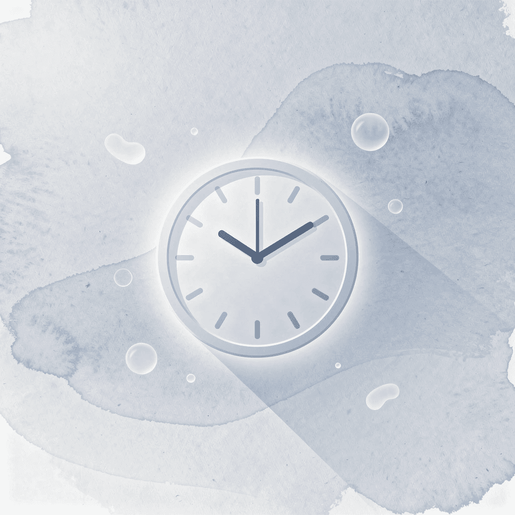 Clock icon representing optimal timing for practice