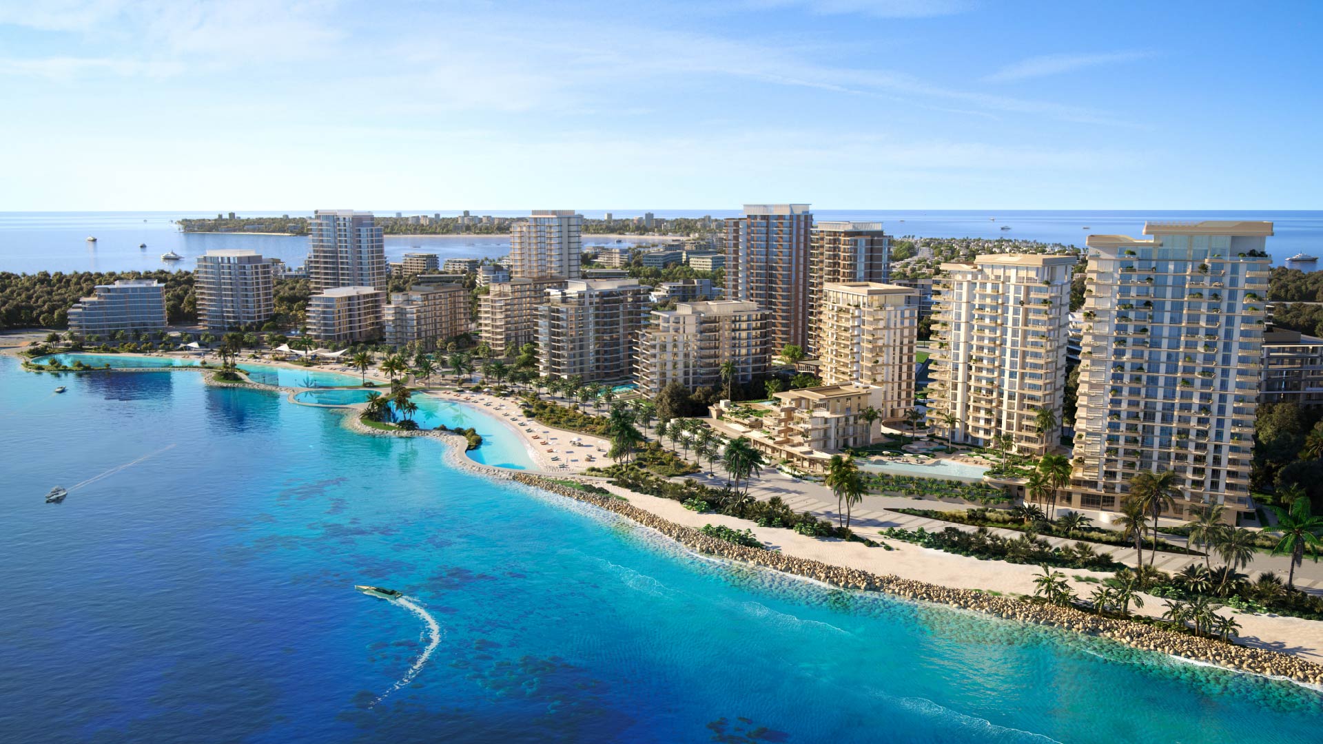 Bay Grove Residences Nakheel Beachfront Community Skyline