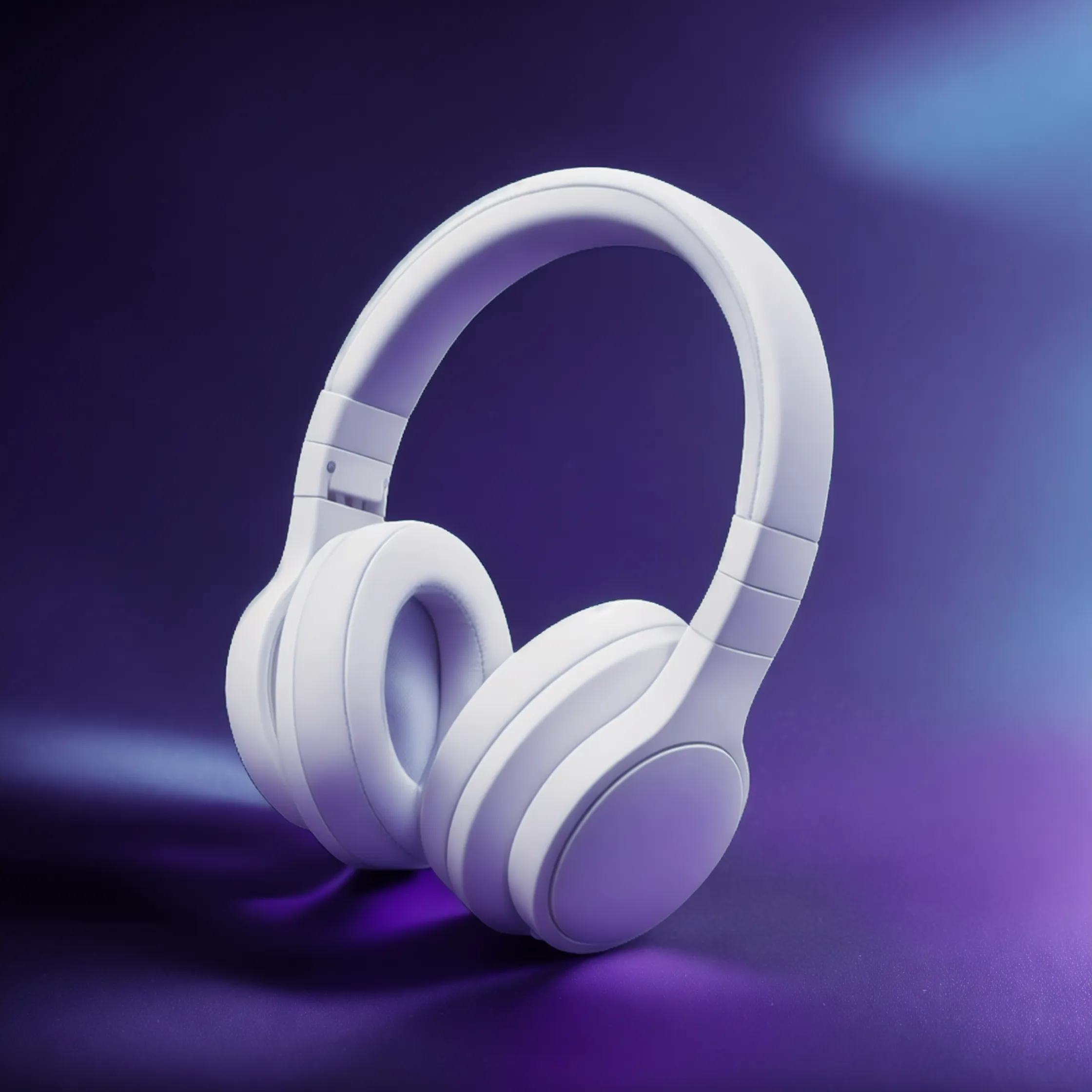 White headphone. Image generated by AI using Fuzer