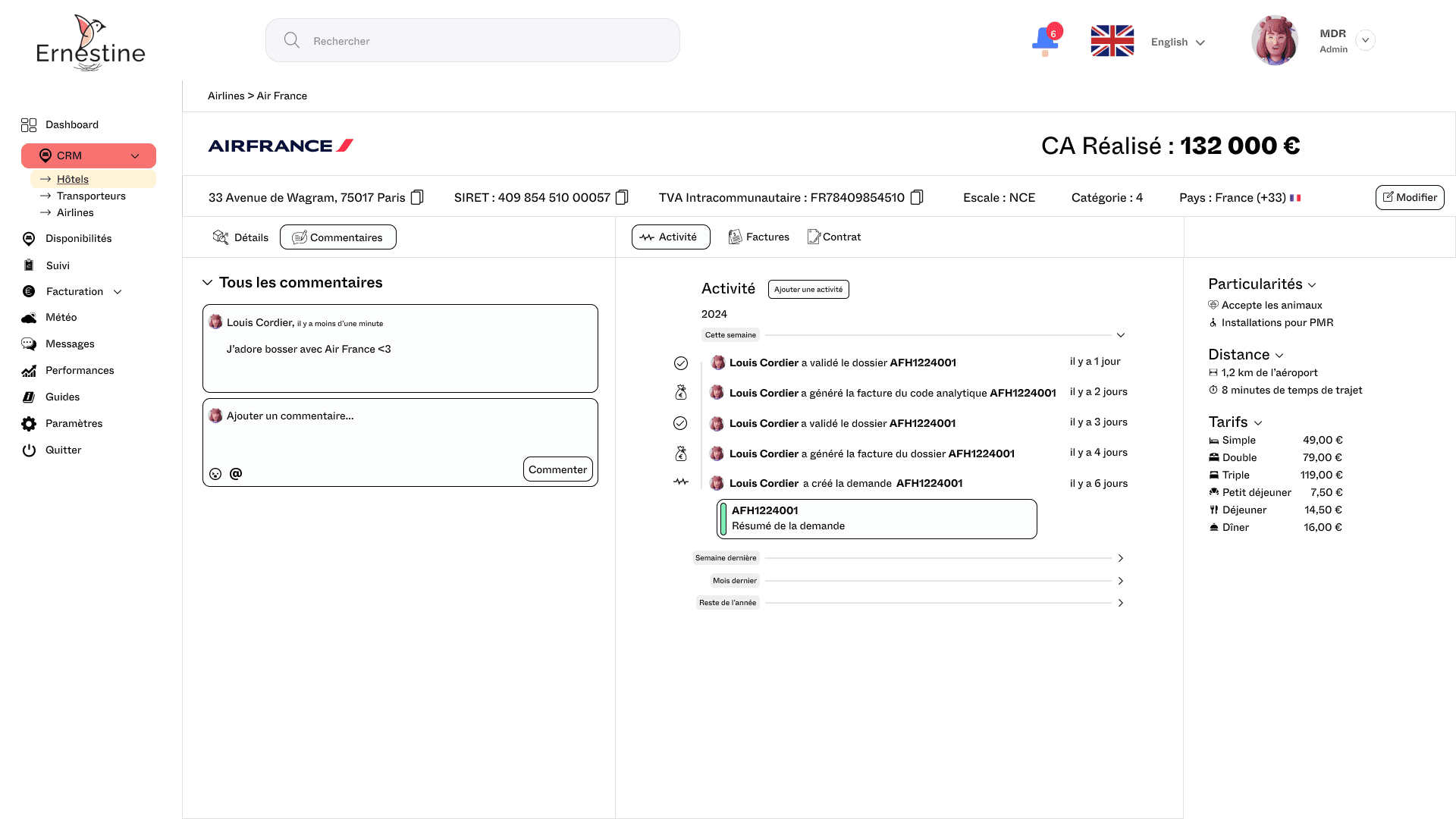 ernestine web app 21