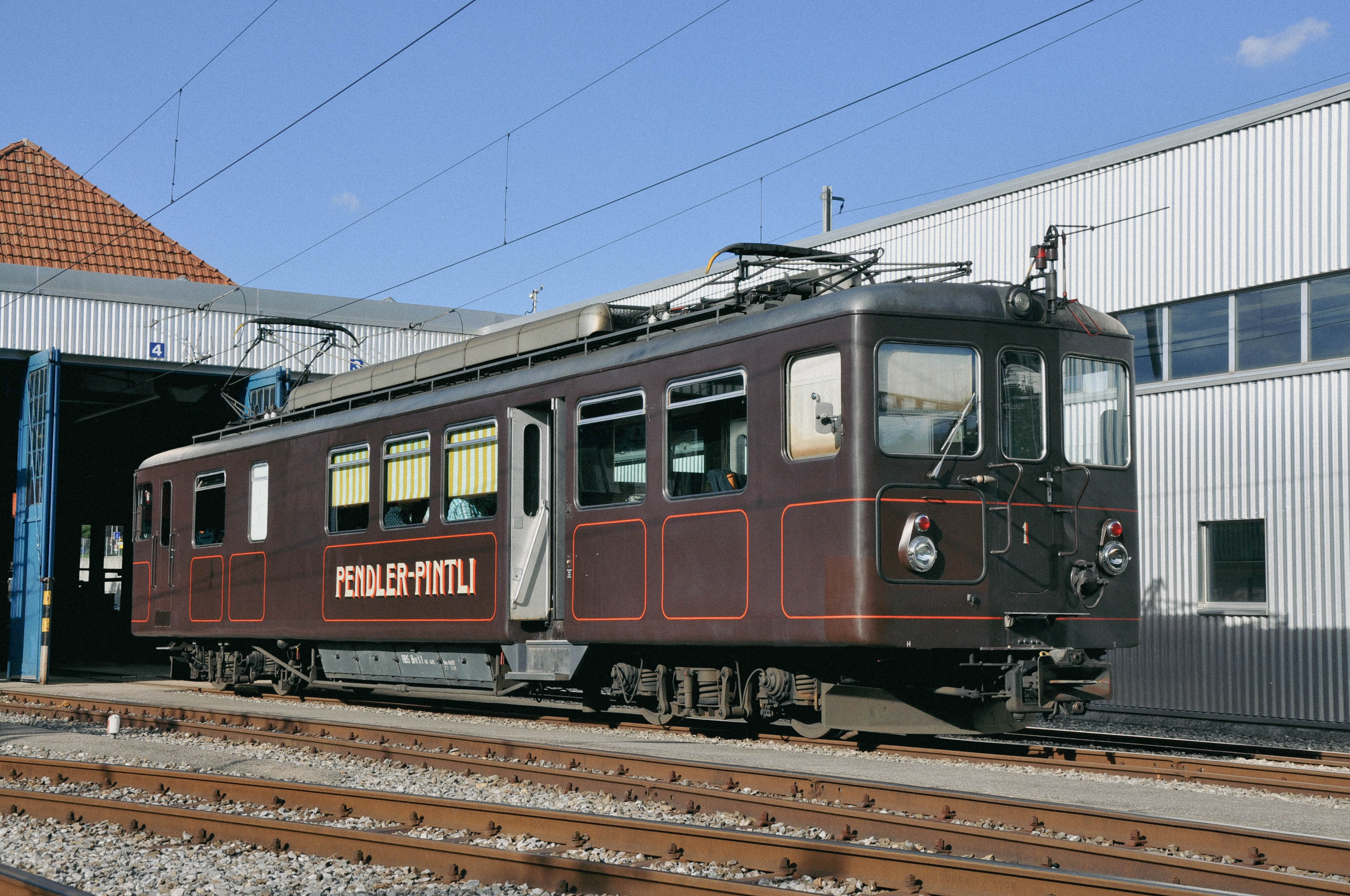 Das historische Pendler Pintli auf dem Streckennetz zwischen Worblaufen und Bern