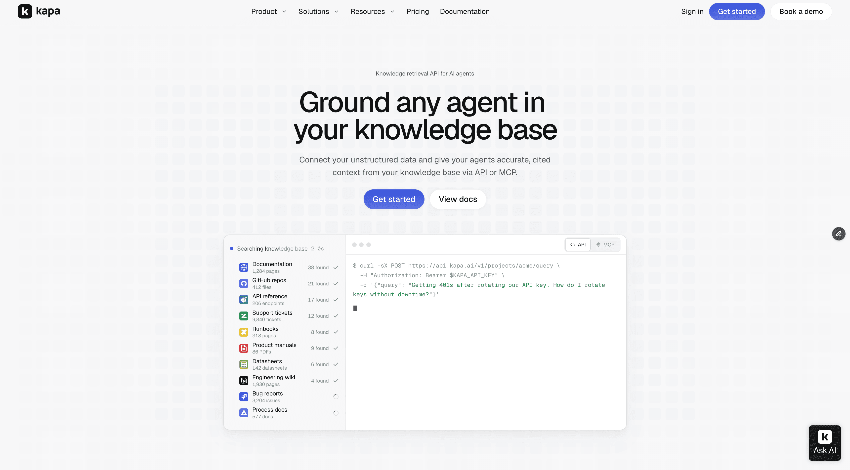 Kapa.ai - ground any agent in your knowledge base