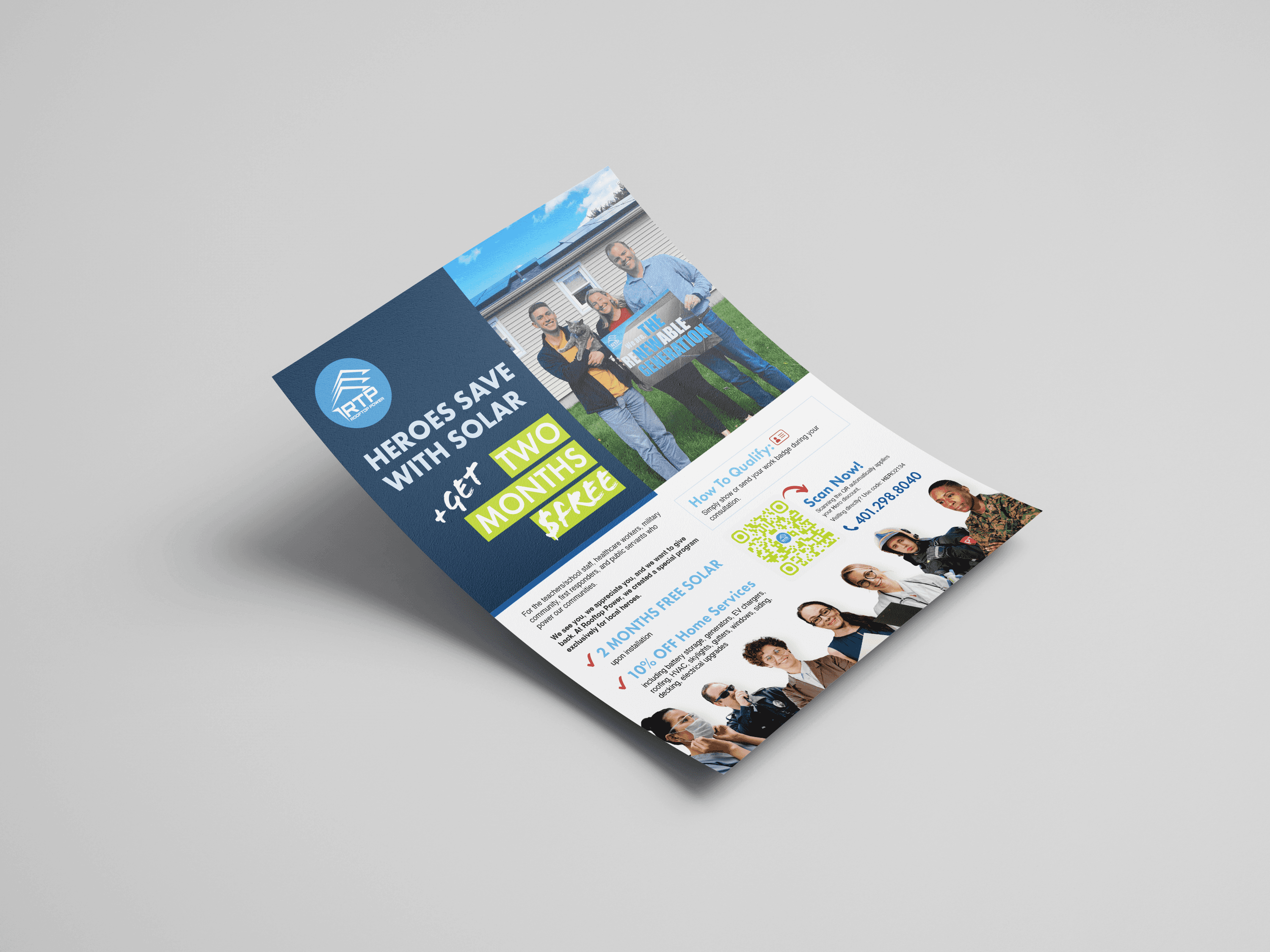 Rooftop Power Hero Flyer