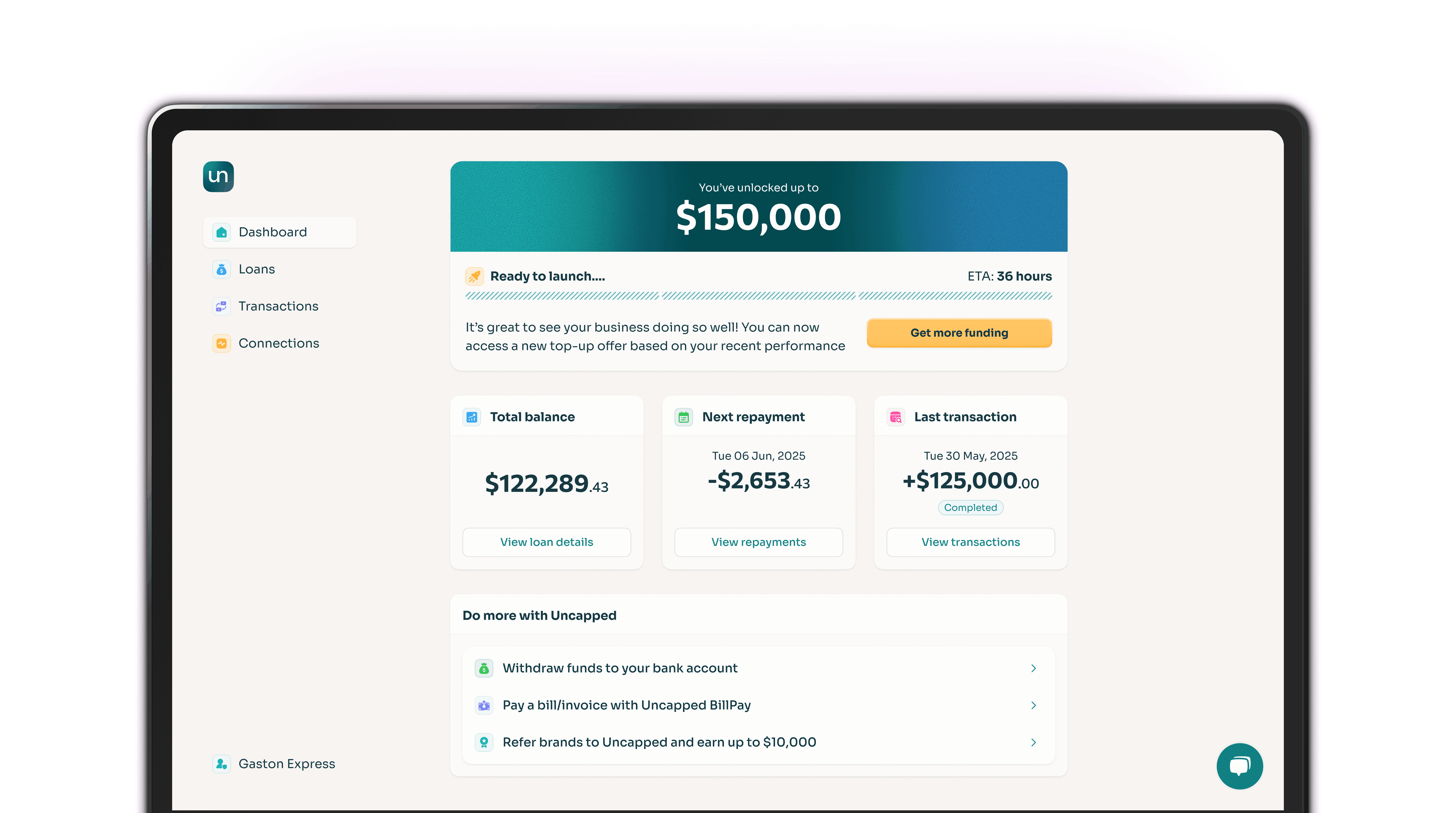 banking connections step during onboarding