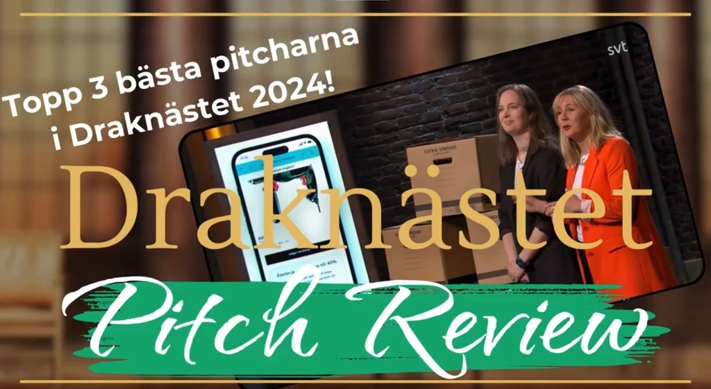 Revive Retail - Publicerat om oss - 10 November 2024, Utnämnd topp tre bästa pitch Draknästet 2024, Filip Reineby - Pitch coach och retorisk expert , Secondhand, pre-loved- begagnat.