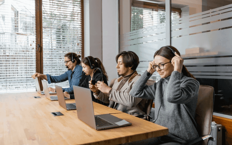 a group of Customer Support agents