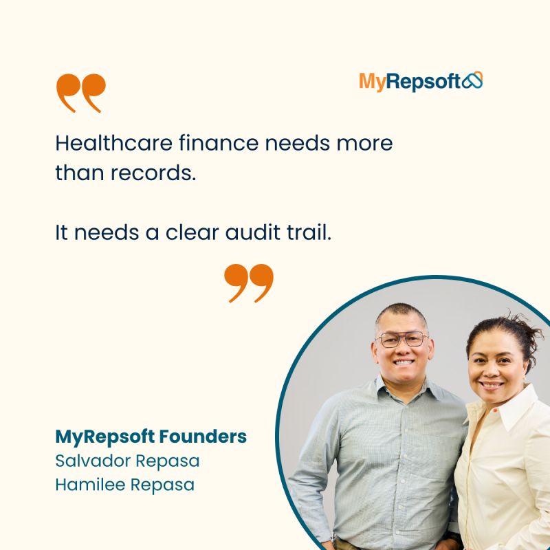 MyRepsoft post about the importance of clear audit trails in healthcare finance and how manual document handling reduces visibility
