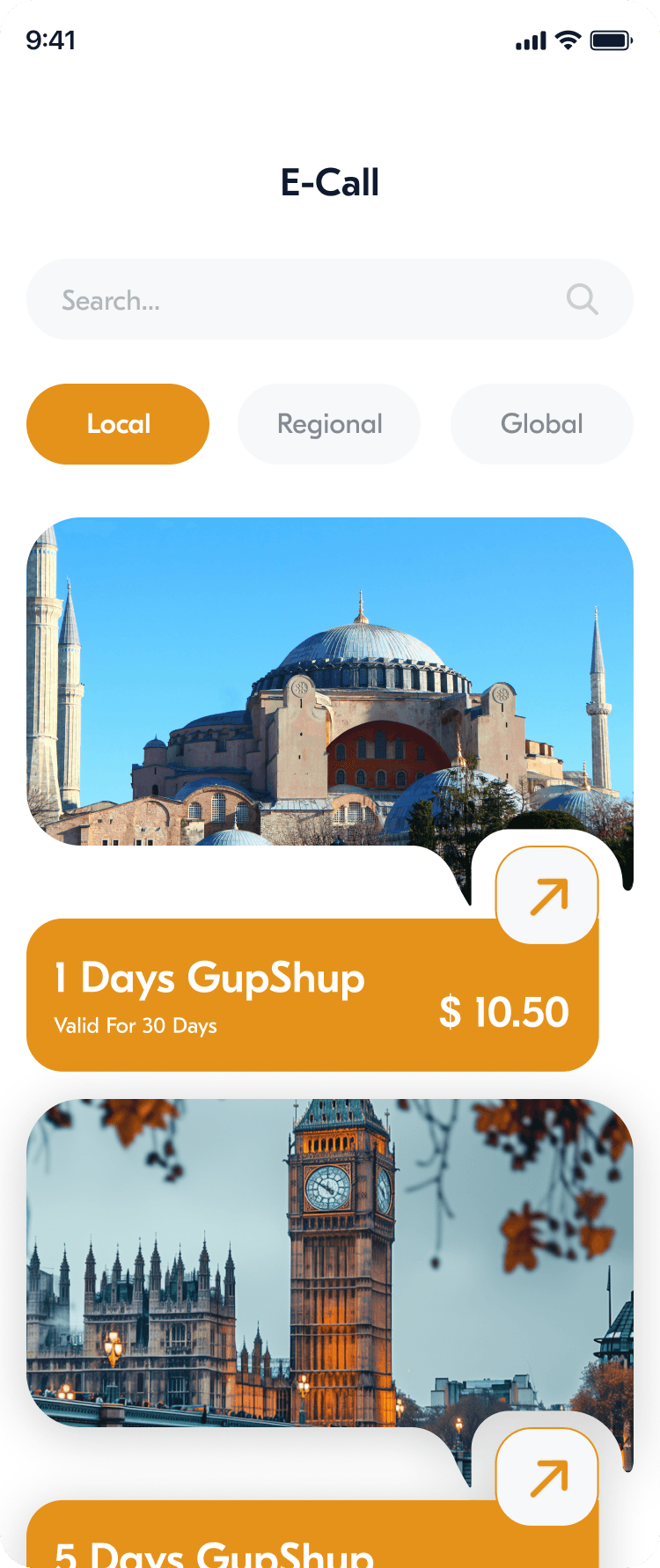 Mobile UI