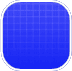 Blaues Icon mit feinem Gittermuster und abgerundeten Ecken