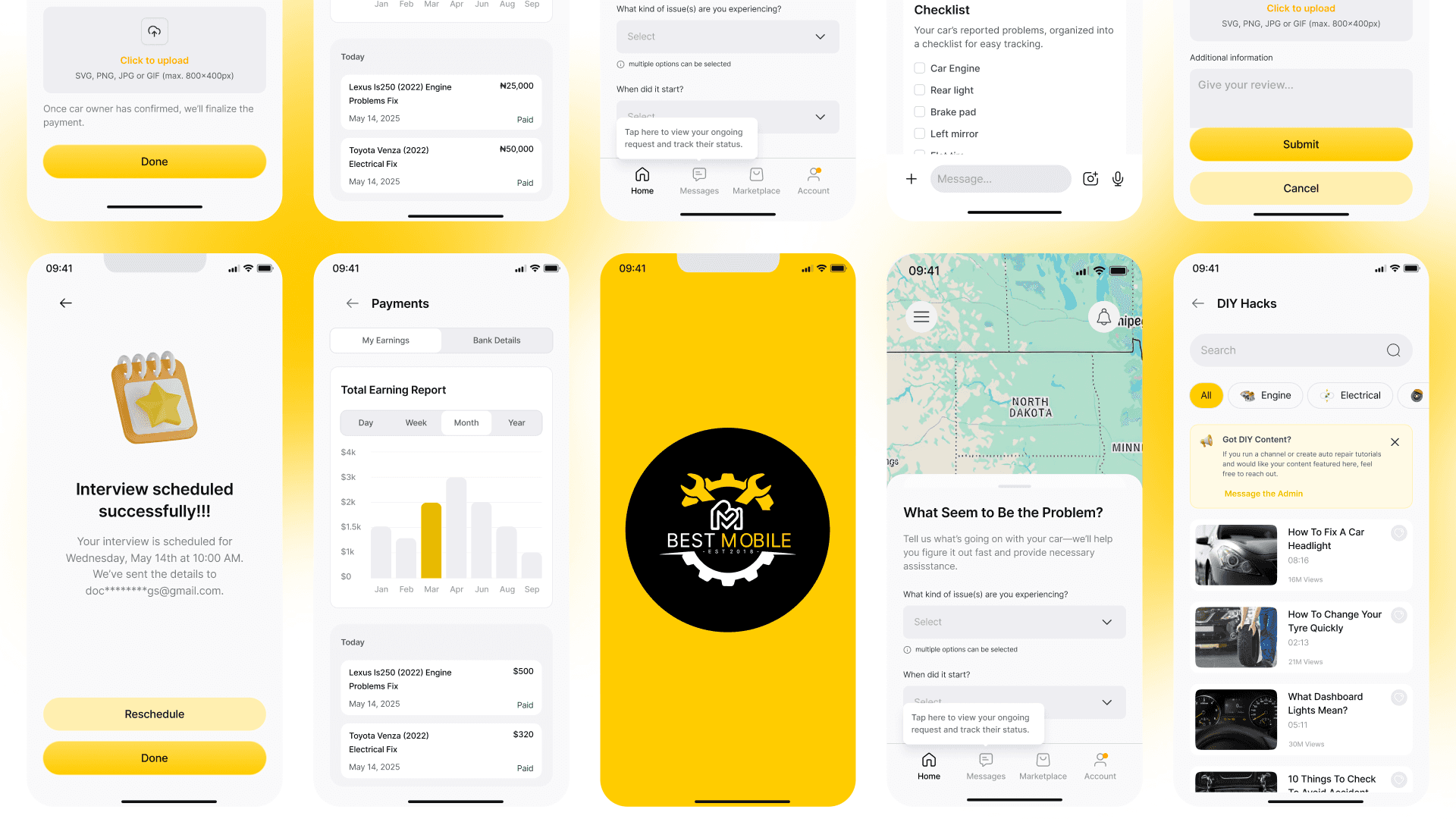 Mobile UI Mockup