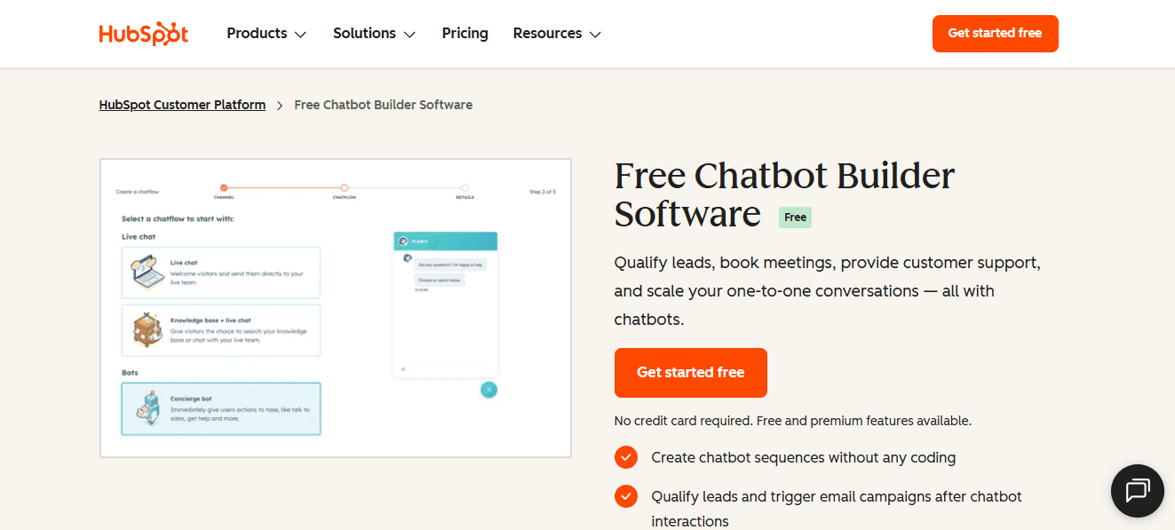 HubSpot Chatbot Builder