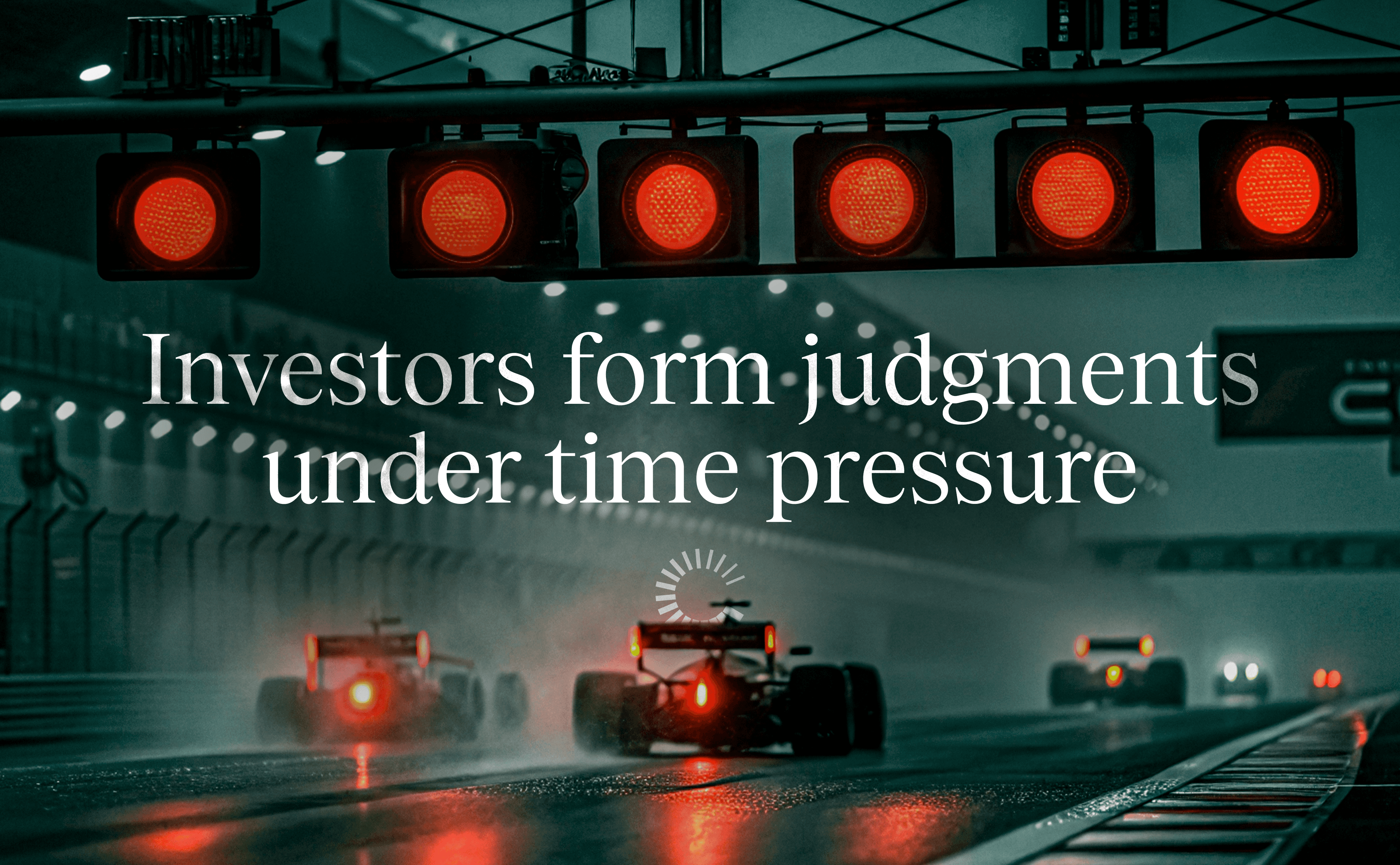 investors make decision under time pressure
