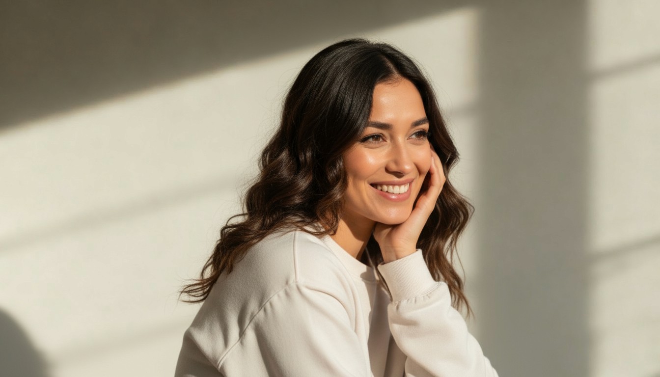 Portrait of smiling woman