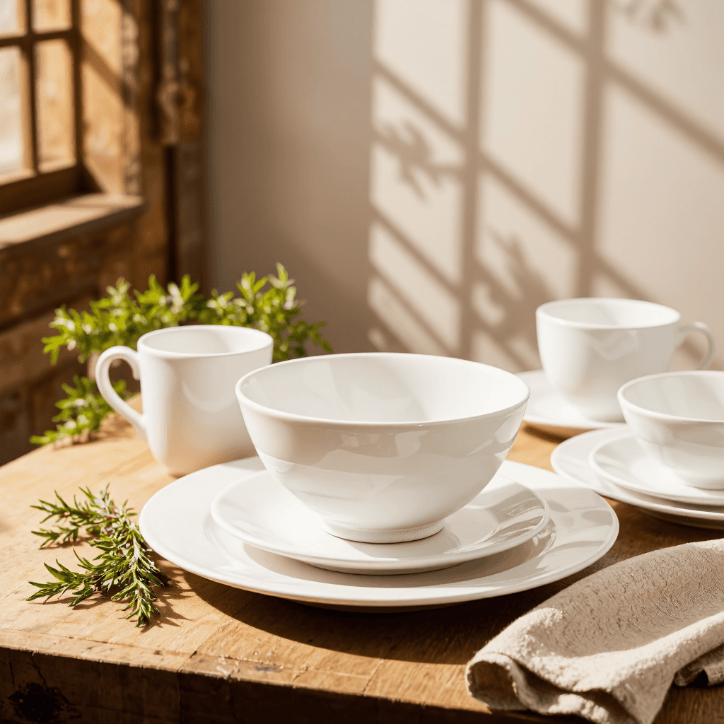 product photography of Gourmet dishware