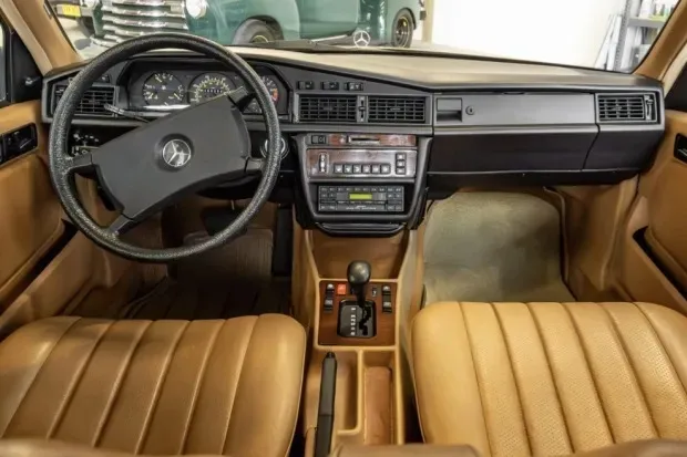 Classic car interior dashboard