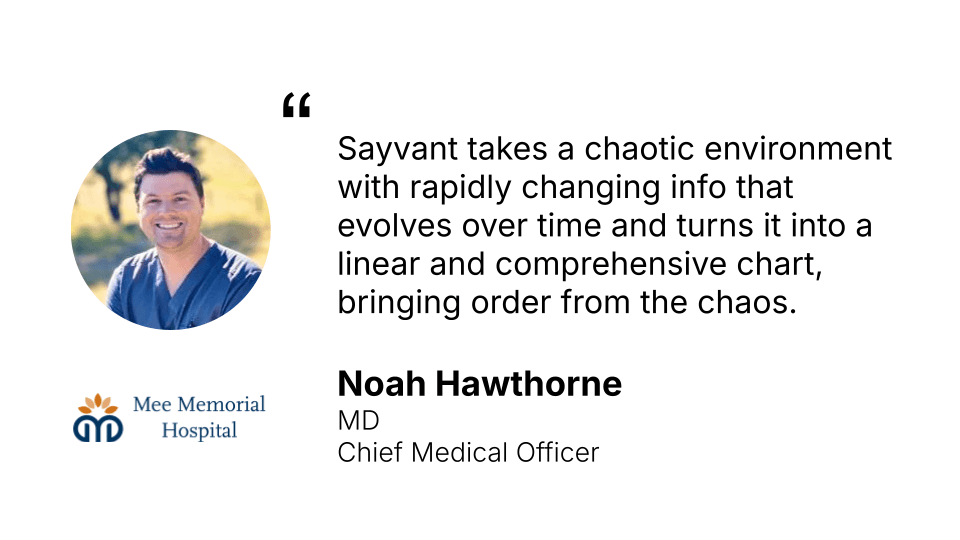 Case Study: Transforming Emergency Department Efficiency at Mee Memorial Hospital