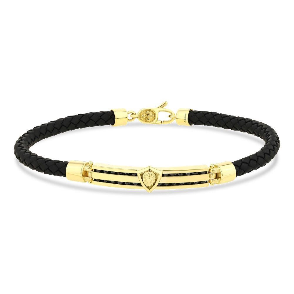 Assos 14 Ayar Altın Modern Tasarım Şık Erkek Bileklik