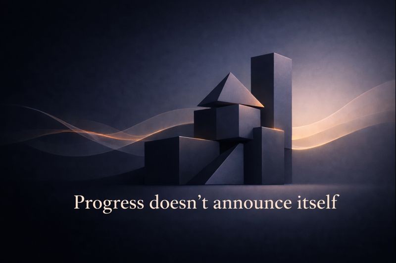 Progress doesn’t announce itself