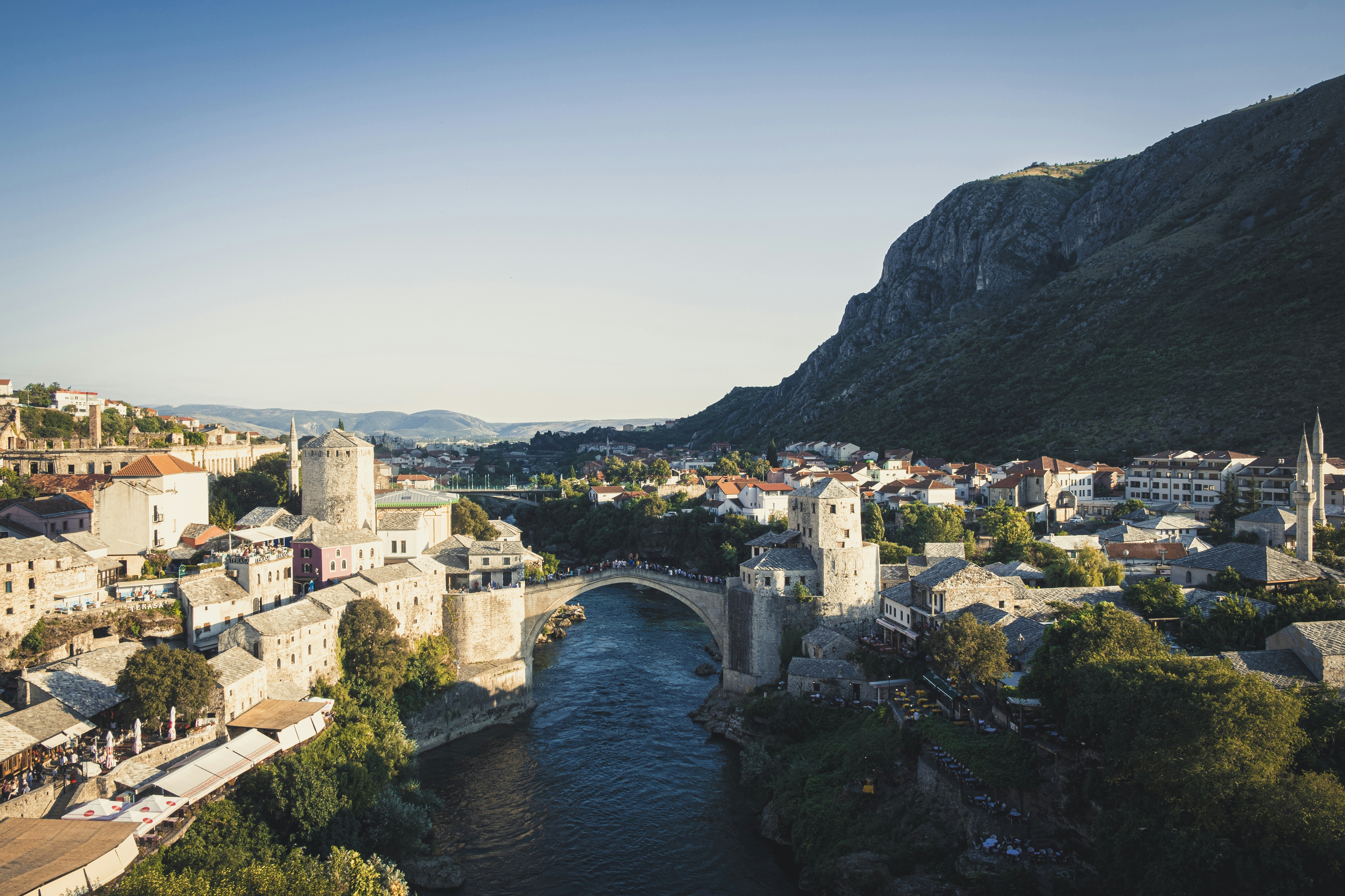 Mostar, eine Stadt in Bosnien und Herzegowina