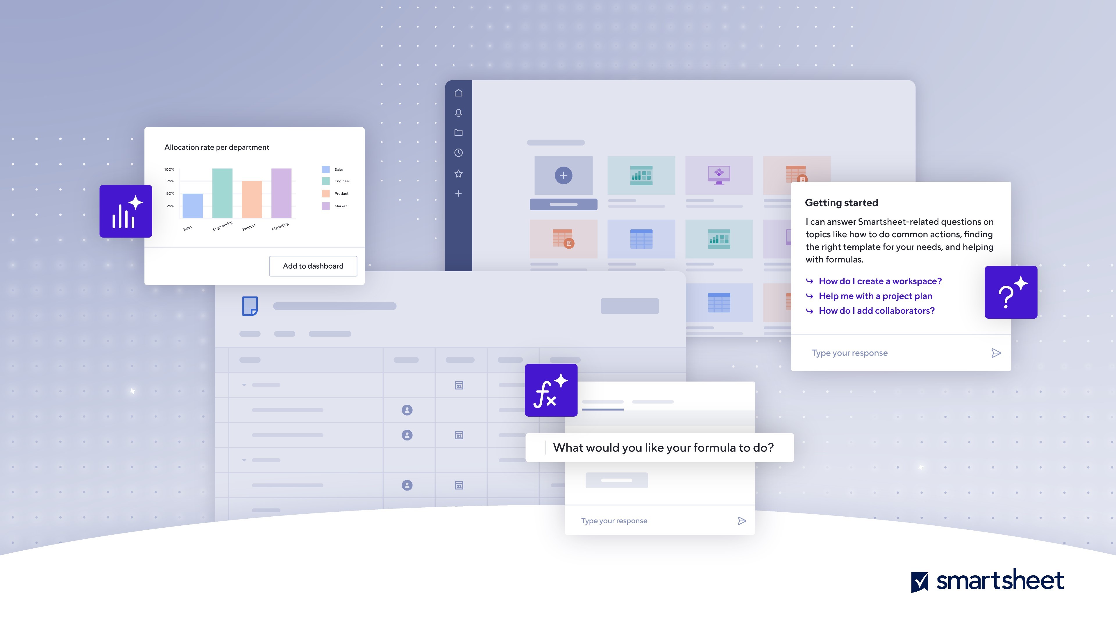 Características de Smartsheet