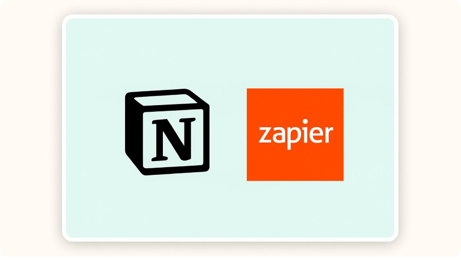 Notion and Zapier logos