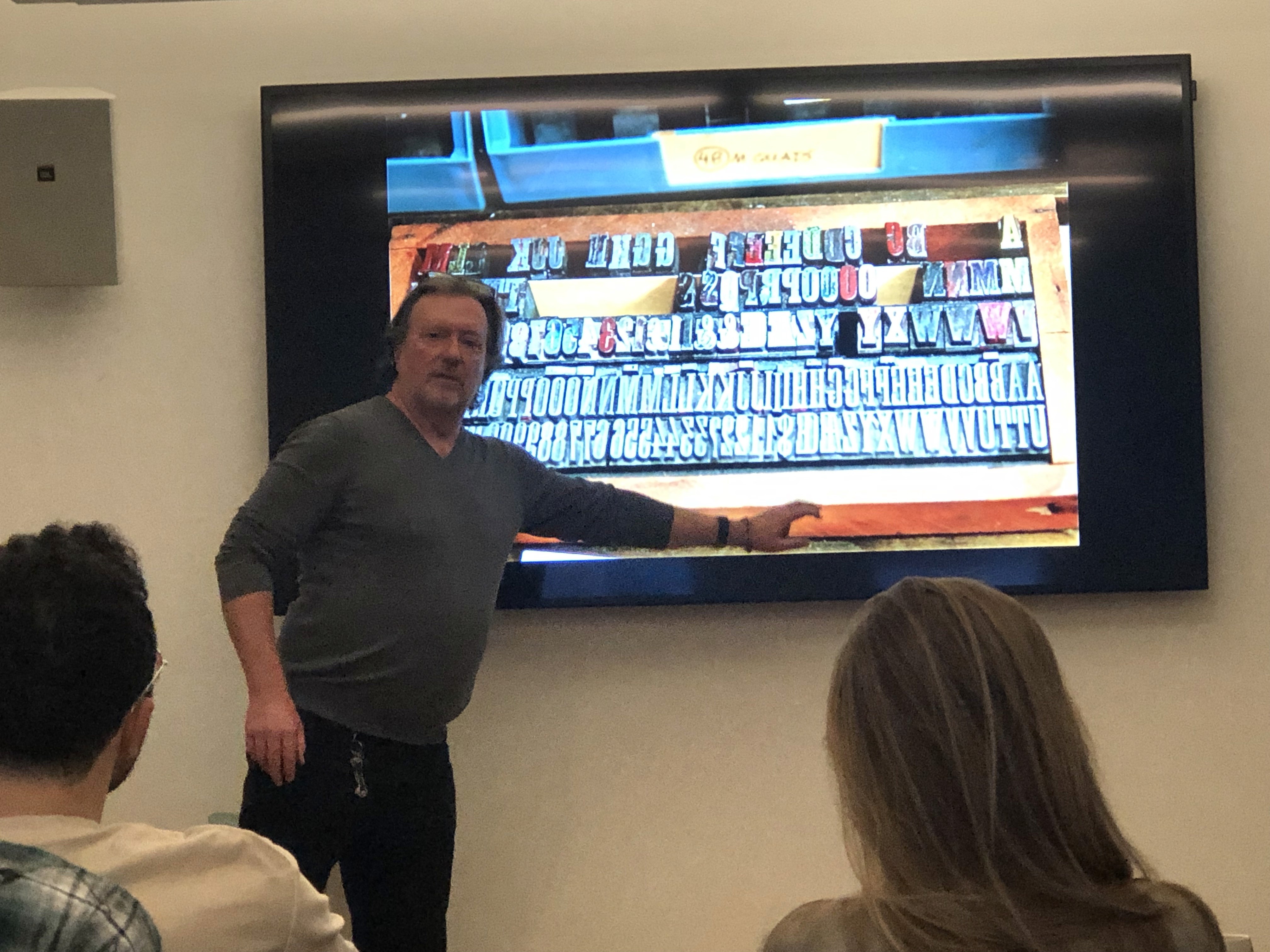 Ross Mac Donald guest lecture showing slides