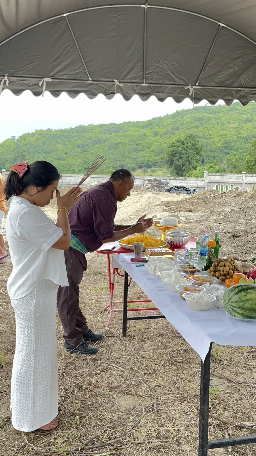 Sao Ek ceremony setup