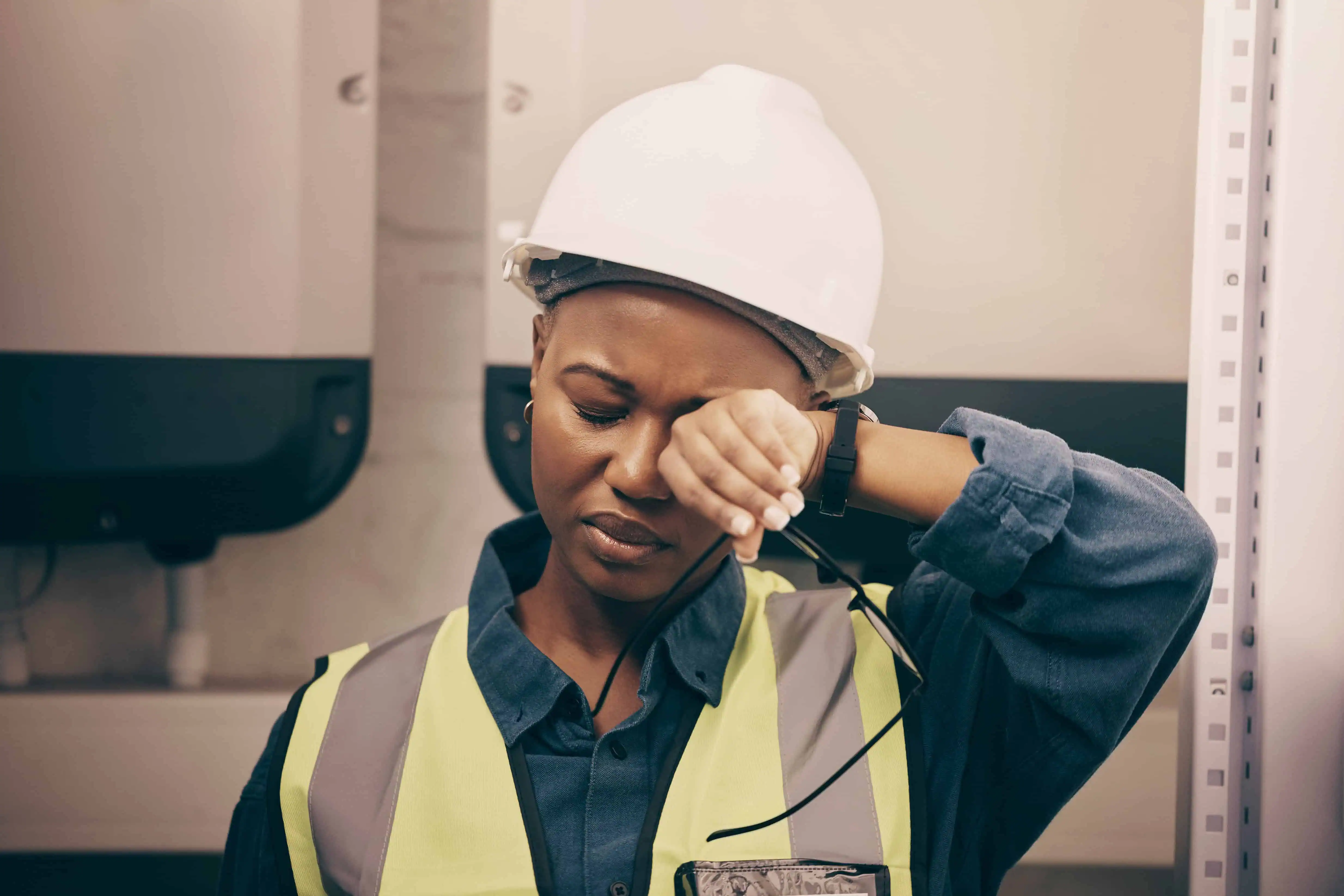 Fatigued worker missing critical controls through exhaustion becomes a high potential issue