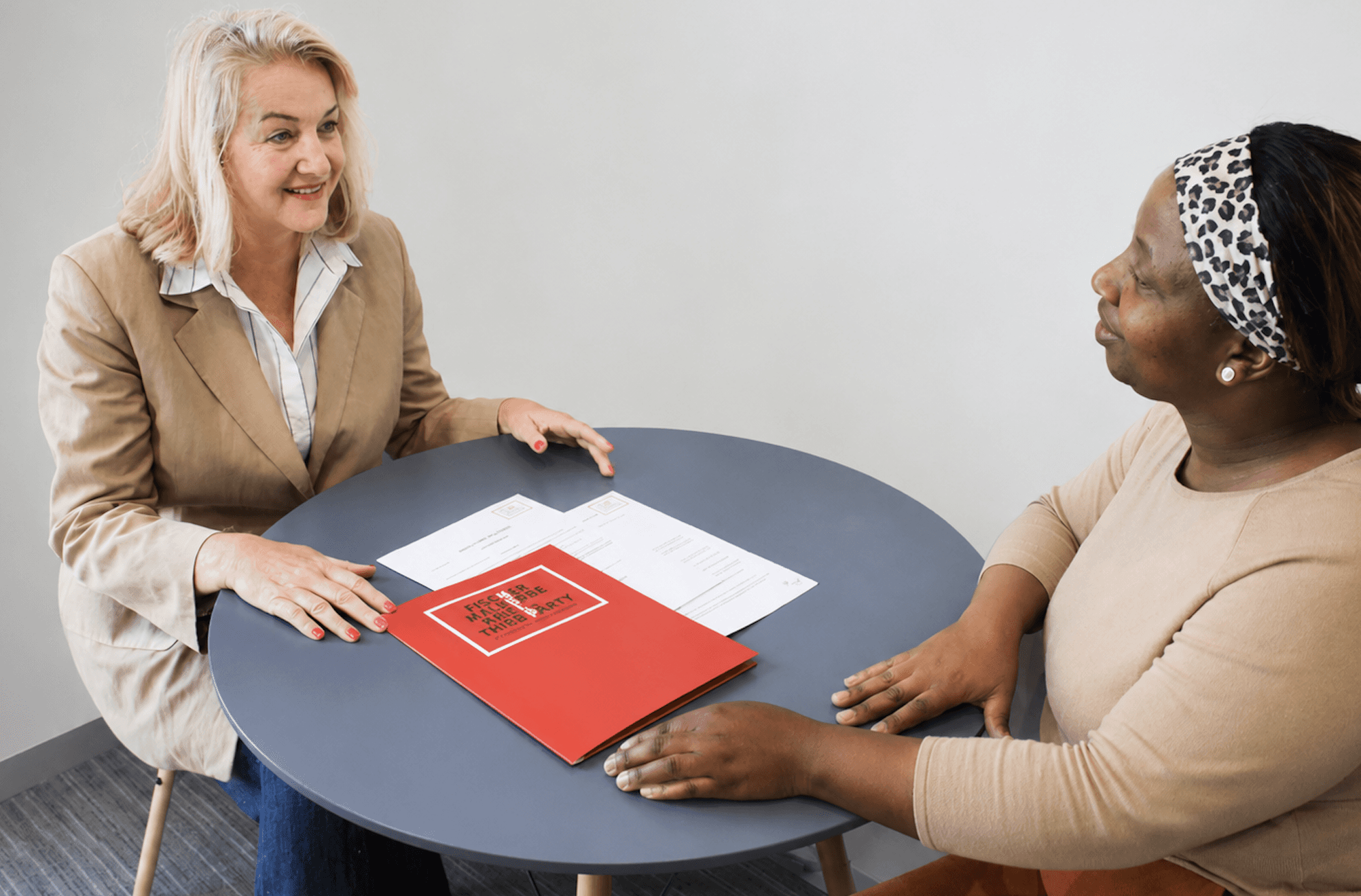 A HELP Attorneys consultant discussing a Road Accident Fund claim with a client