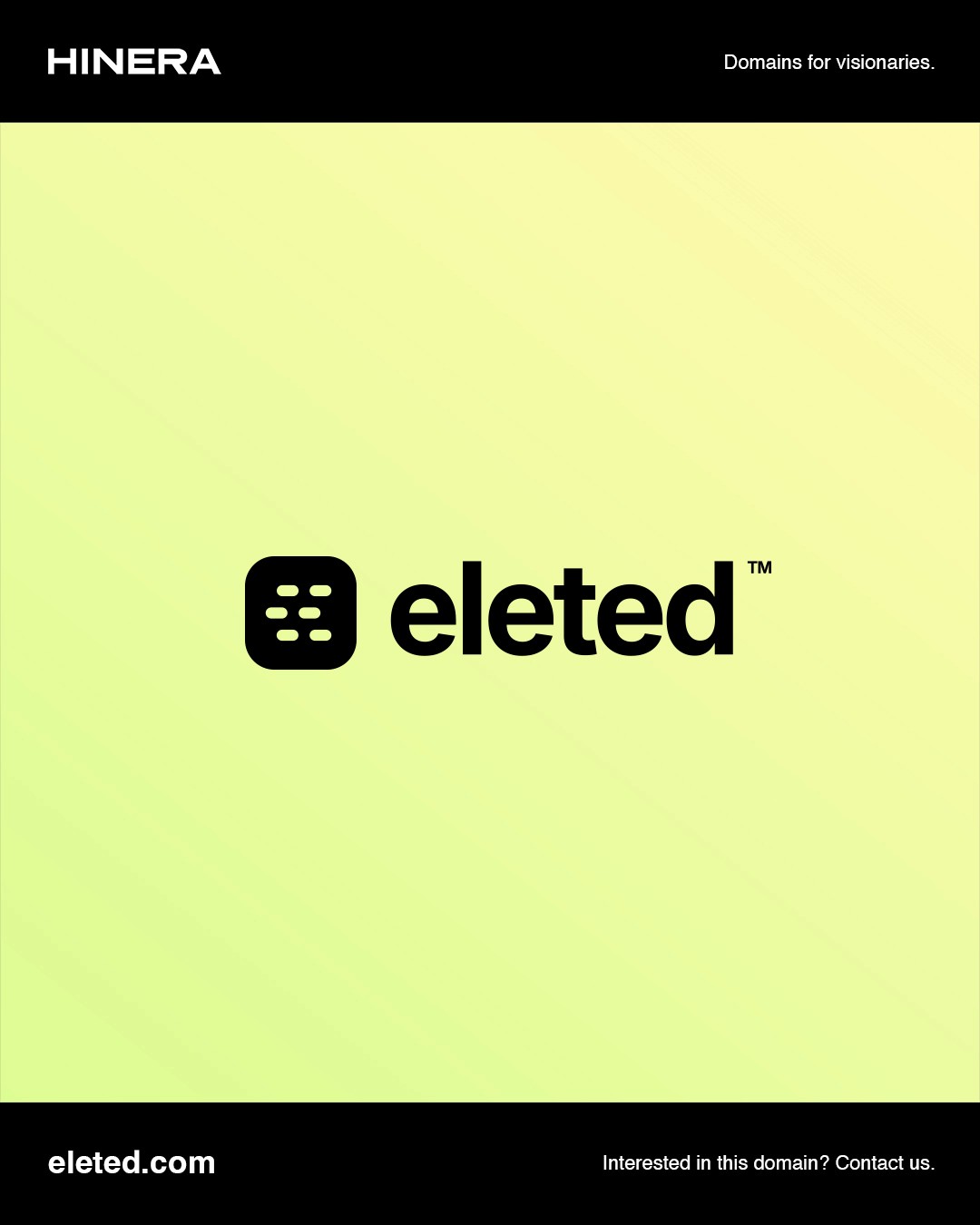 Eleted Logo Design; Green, Yellow