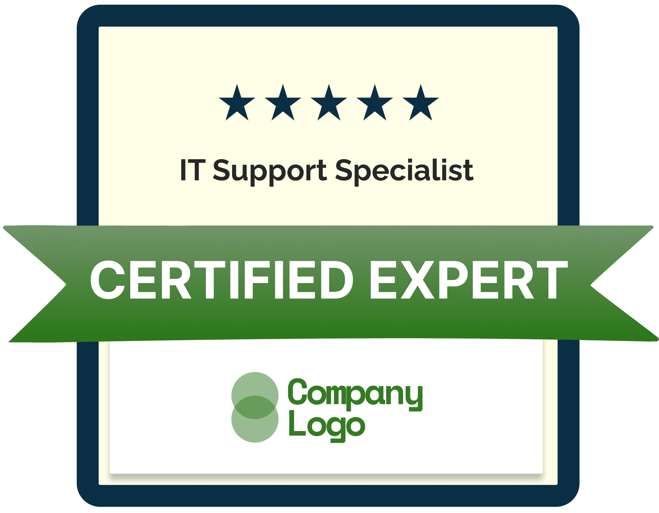 Wauld - Sophisticated green badge template